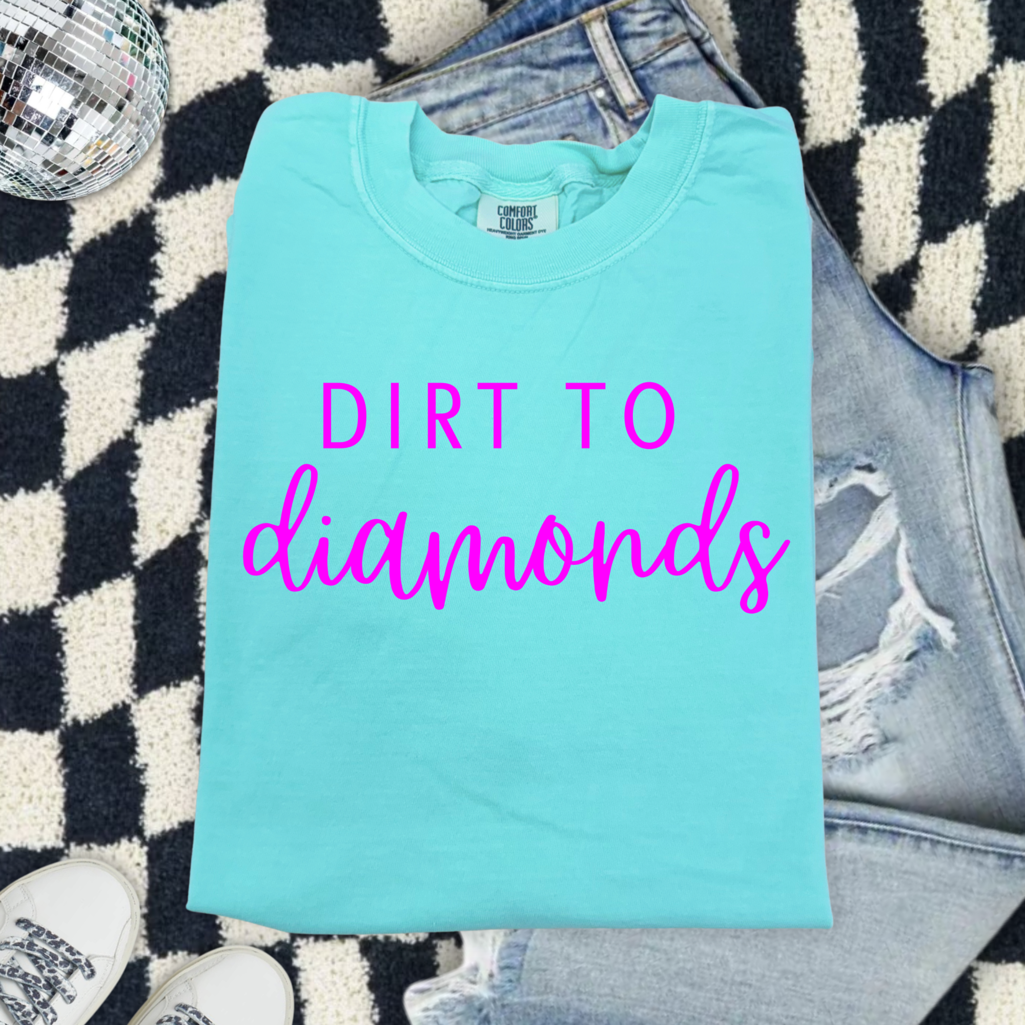 Dirt to Diamonds Comfort Colors T-Shirt — Spring Collection