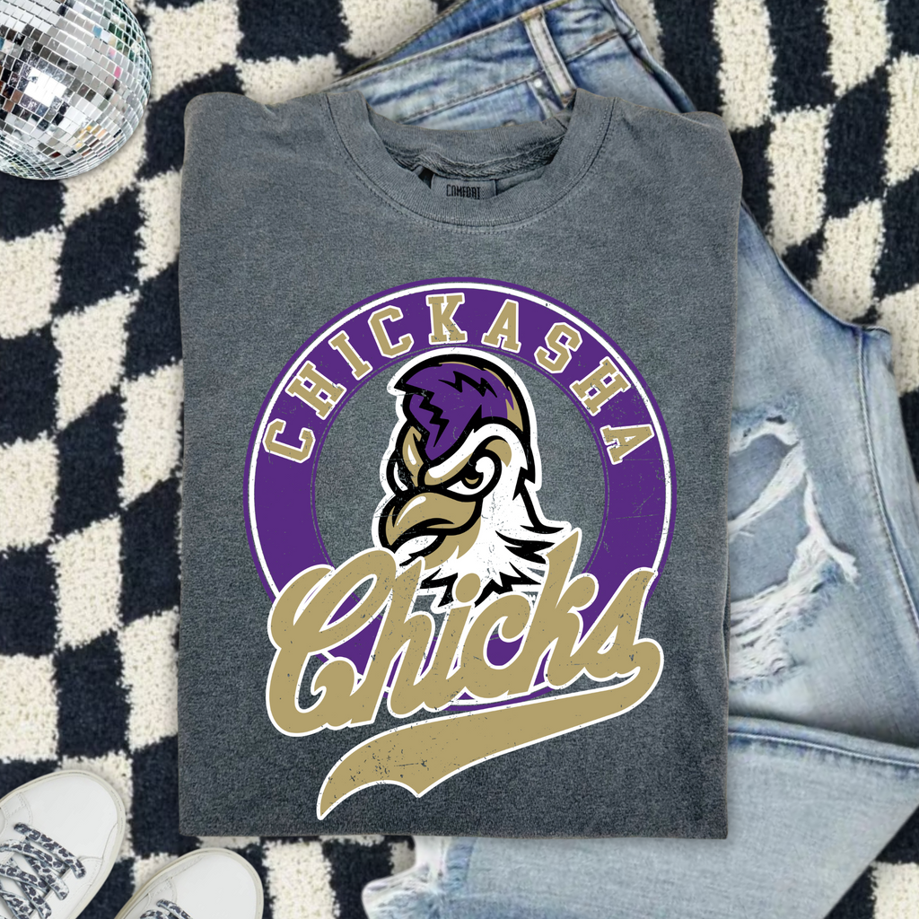 Vintage Mascot Chicks T-Shirt — Retro Sports Graphic Tee