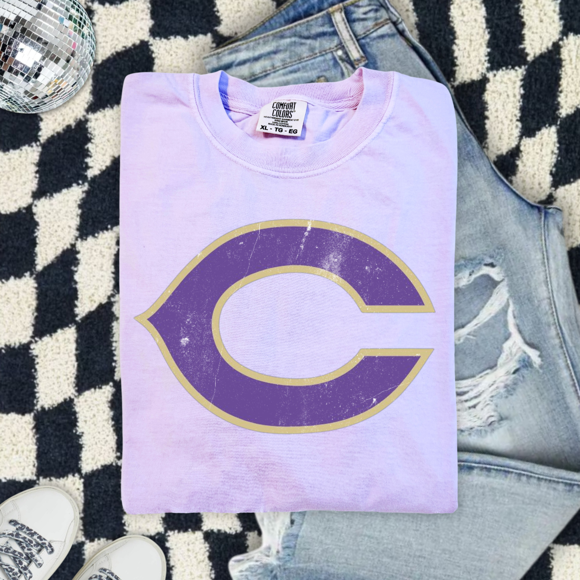 Vintage Chickasha Logo — Comfort Colors Tee