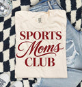 Sports Moms Club T-Shirt — Vintage Script Tee for Athletic Moms