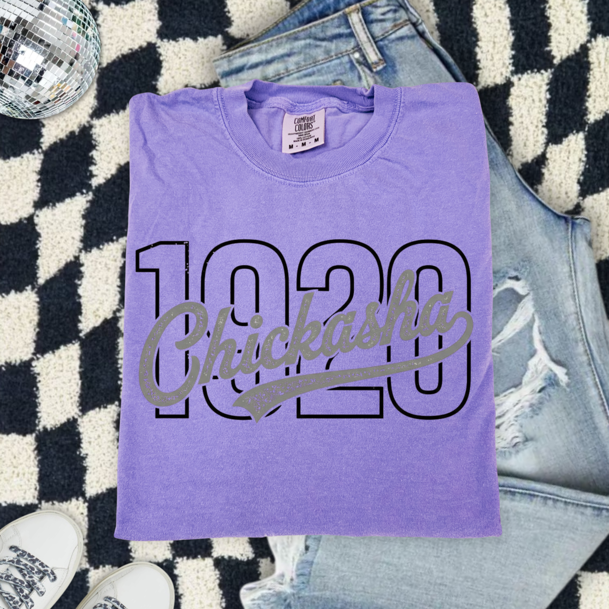 Chickasha 1920 Vintage Logo Comfort Colors T-Shirt