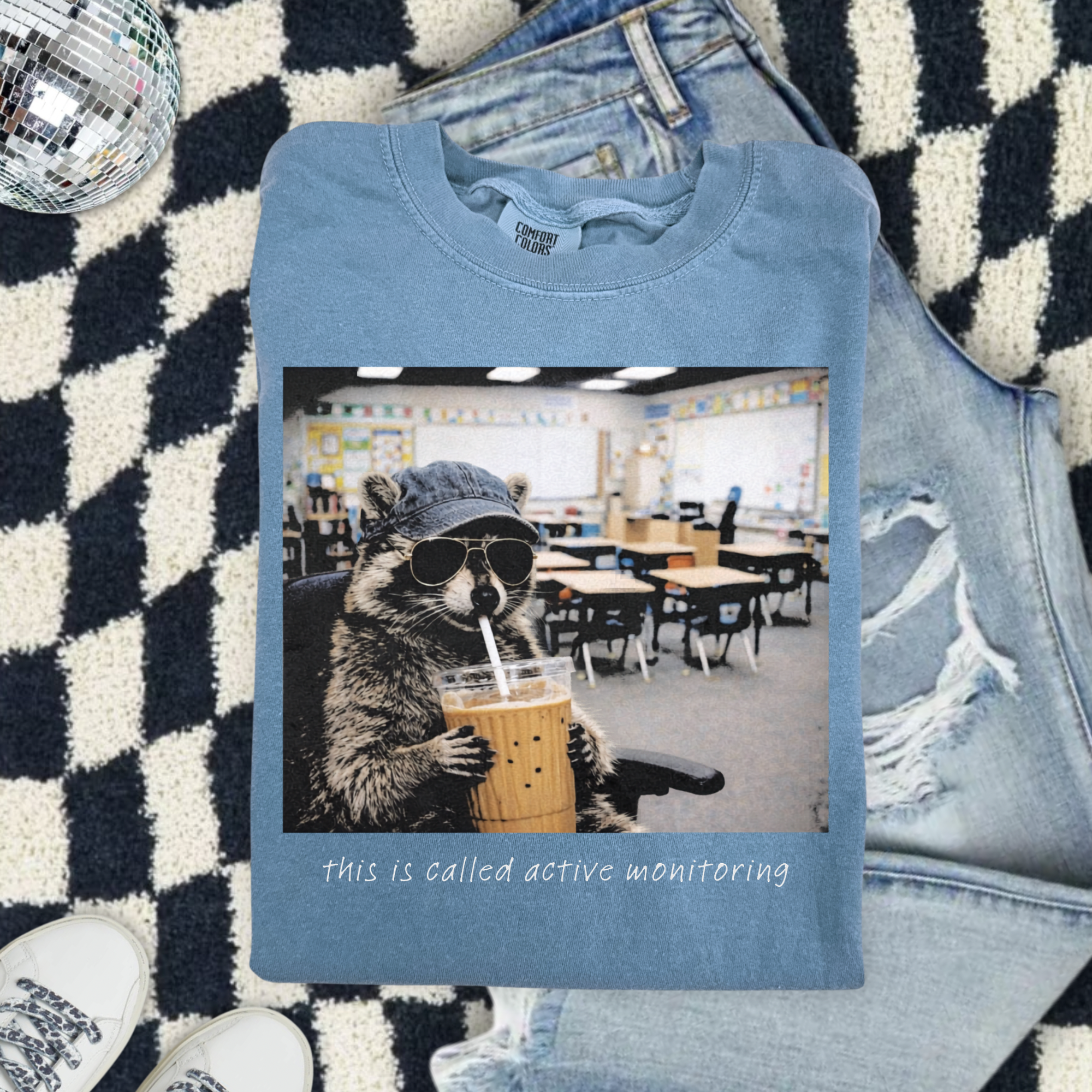 Raccoon Vibes T-Shirt — Graphic Tee