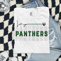 Panthers Crew T-Shirt — Script 'Let's go' AMPO