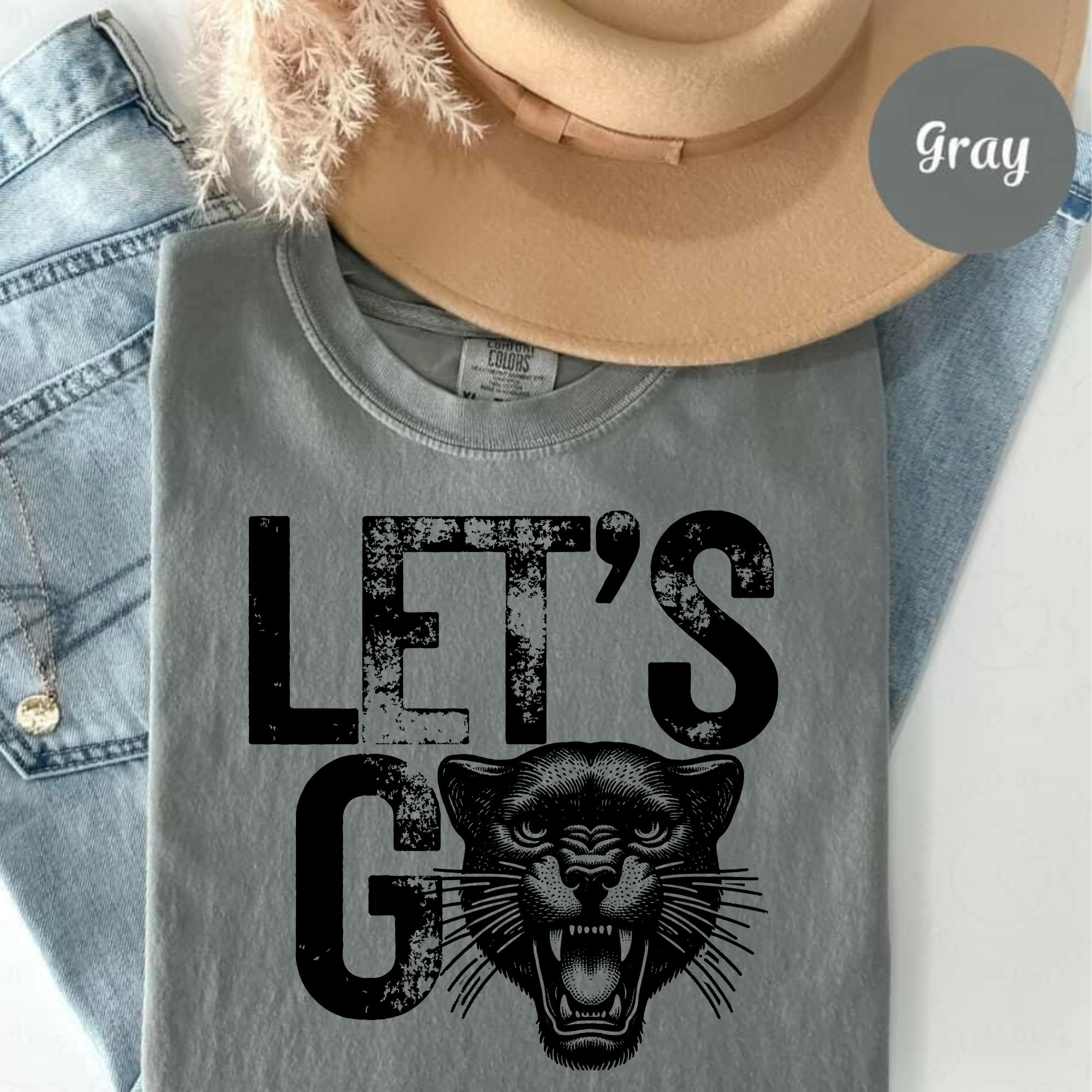 Let's Go Panther Graphic T‑Shirt — Vintage Tee