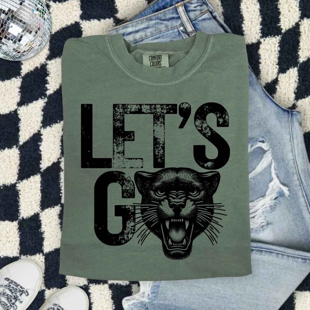 Let's Go Panther Graphic T‑Shirt — Vintage Tee