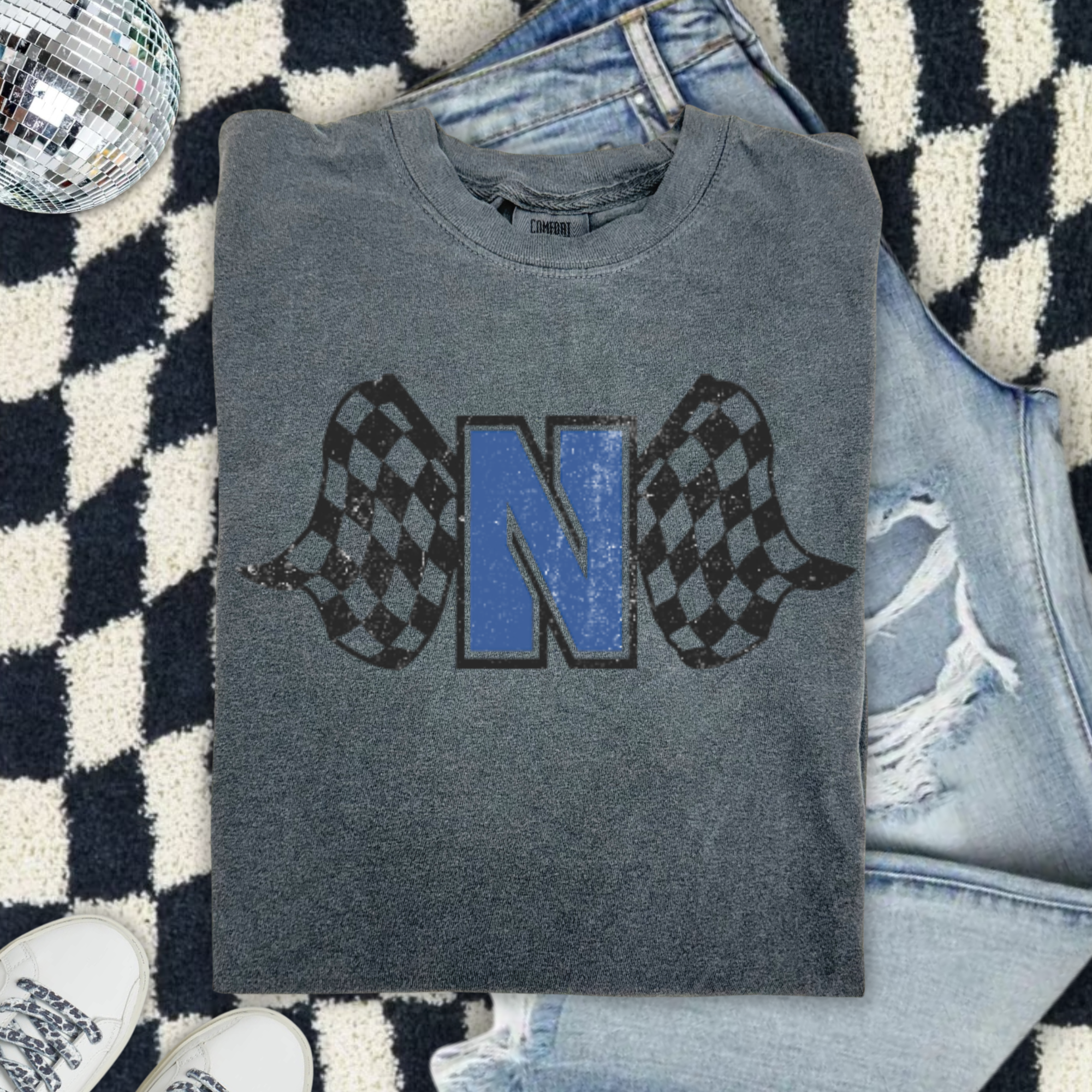 Newcastle Racers Graphic T-Shirt — Retro Tee