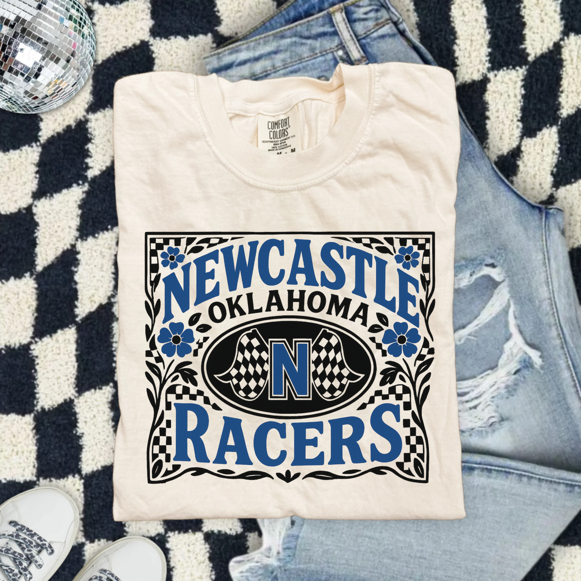 Newcastle Racers Oklahoma T-Shirt — Vintage Racing Graphic Tee