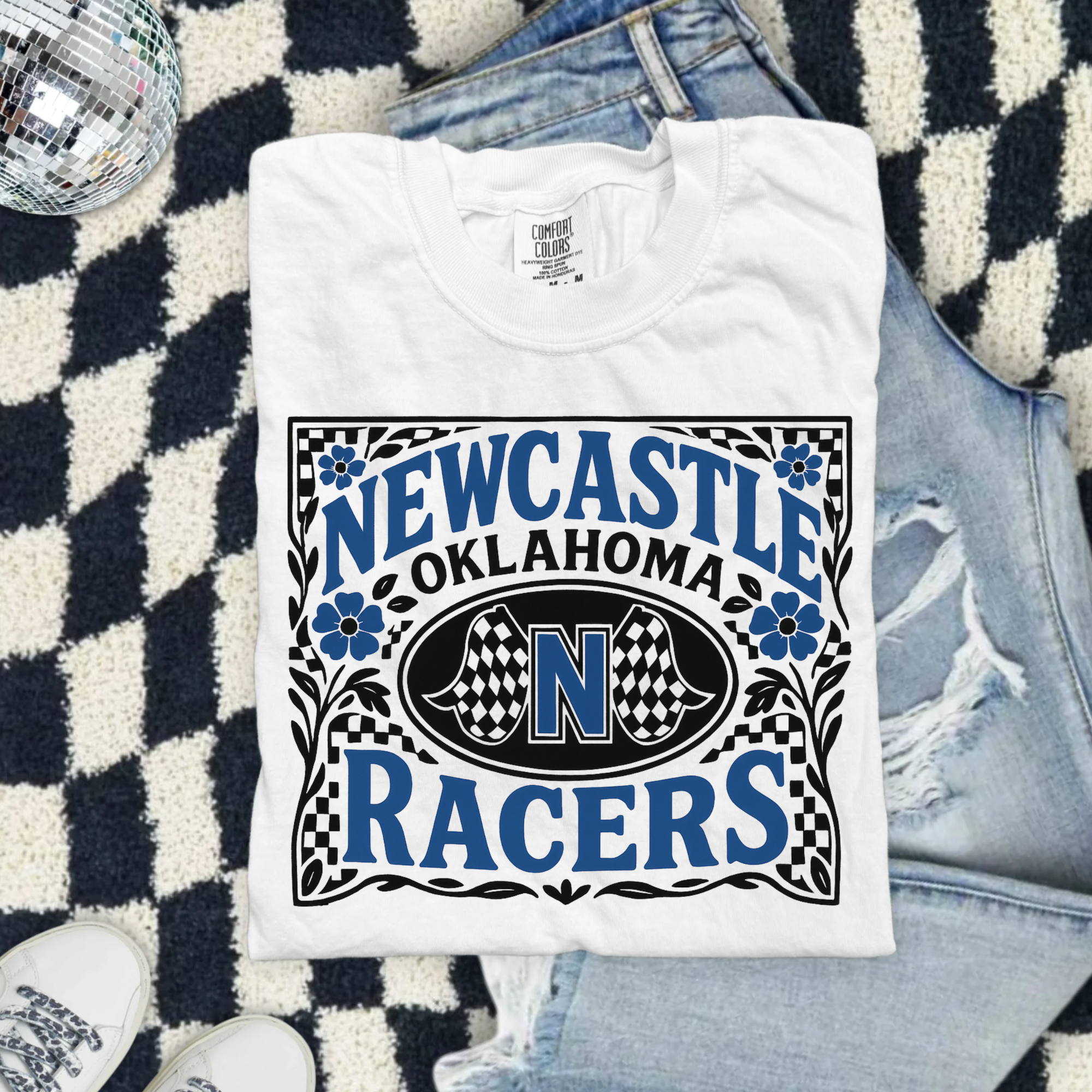 Newcastle Racers Oklahoma T-Shirt — Vintage Racing Graphic Tee