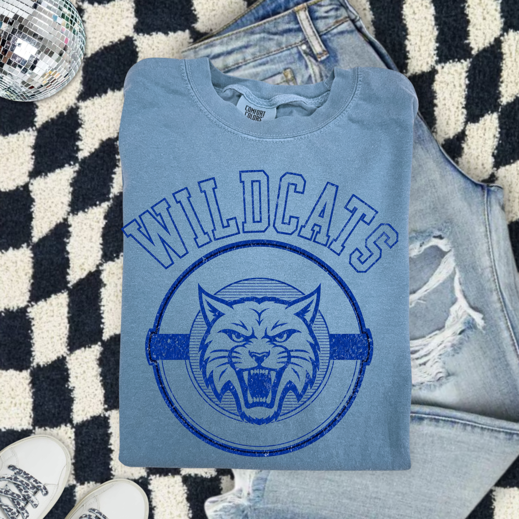 Wildcats Graphic T-Shirt - Vintage Mascot Tee