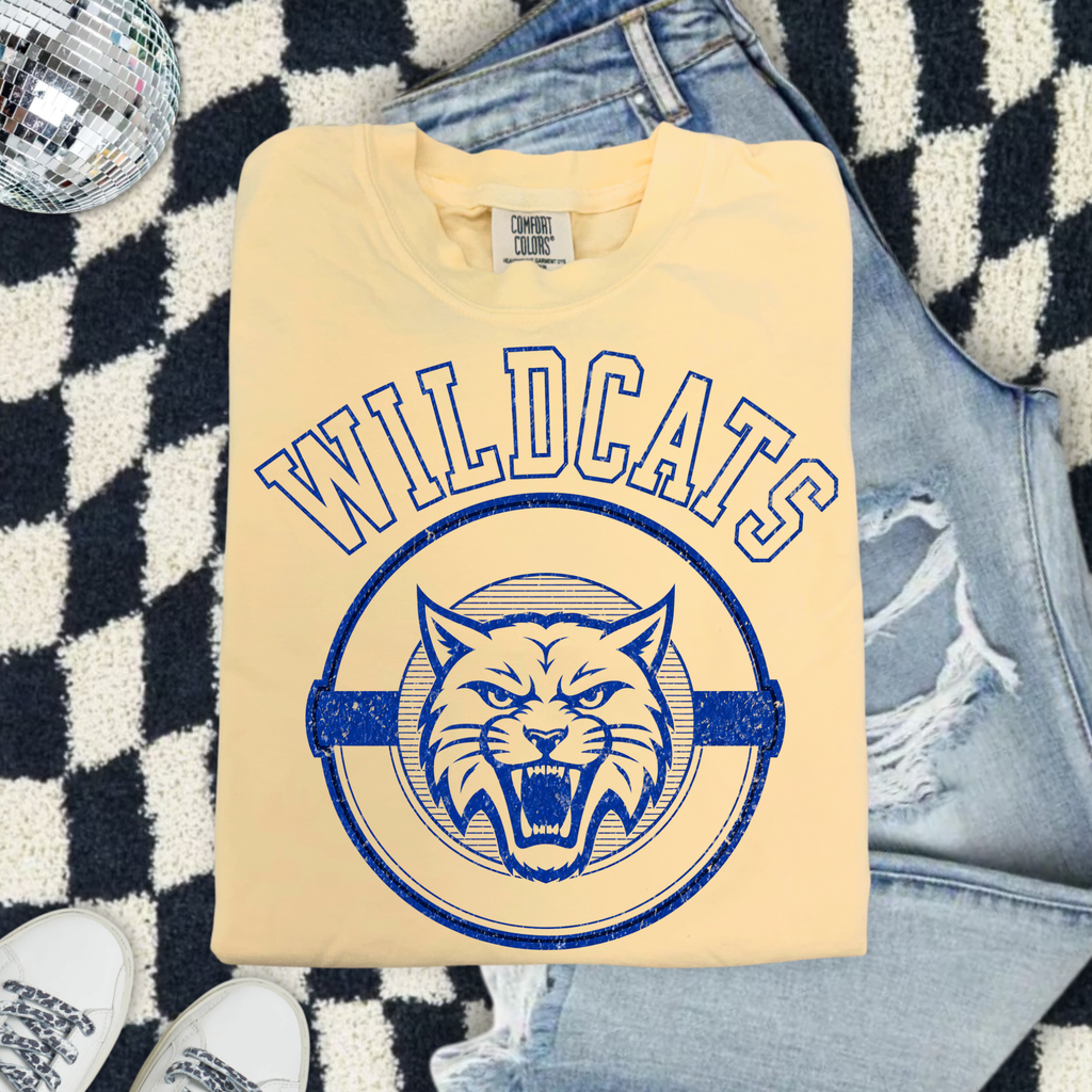 Wildcats Graphic T-Shirt - Vintage Mascot Tee