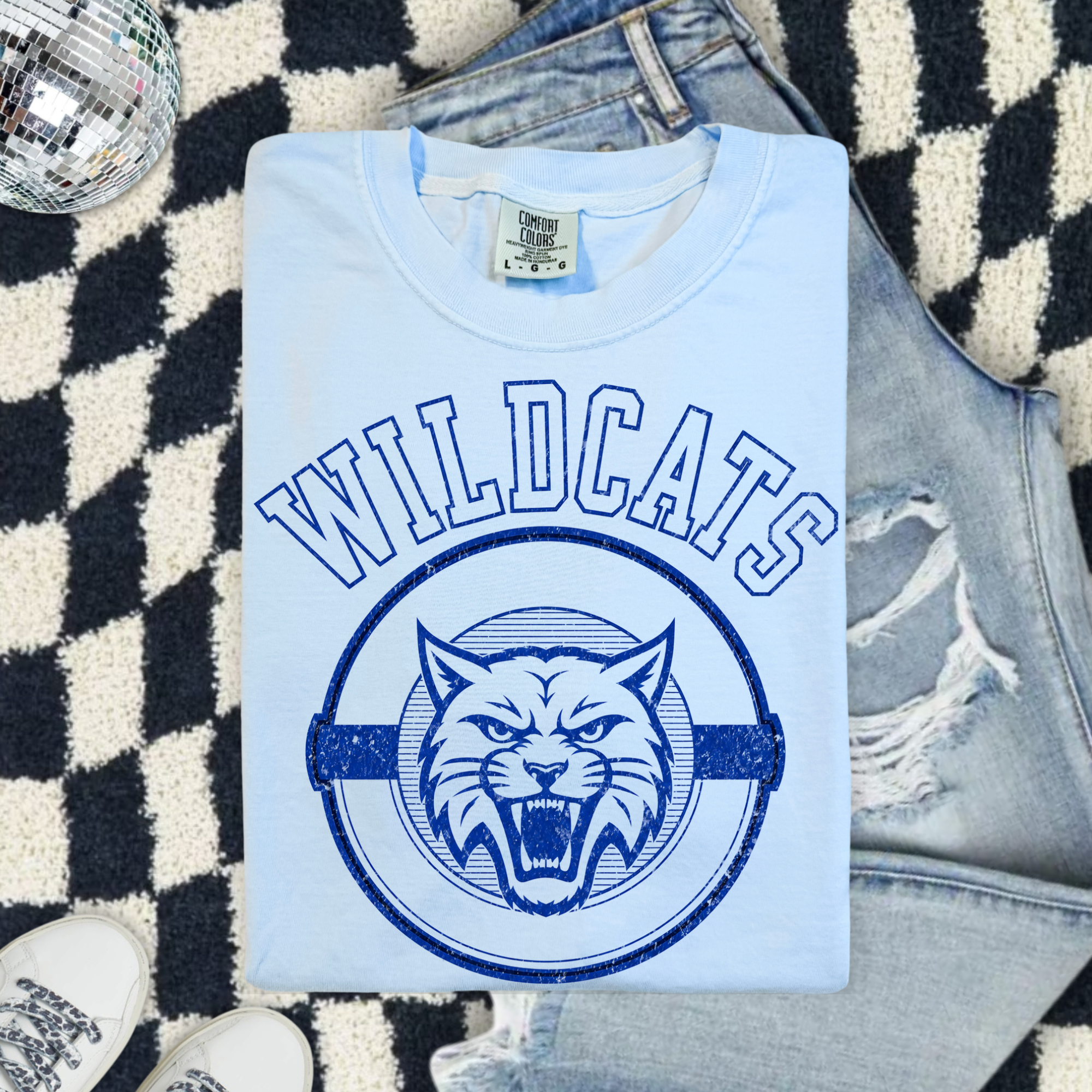 Wildcats Graphic T-Shirt - Vintage Mascot Tee