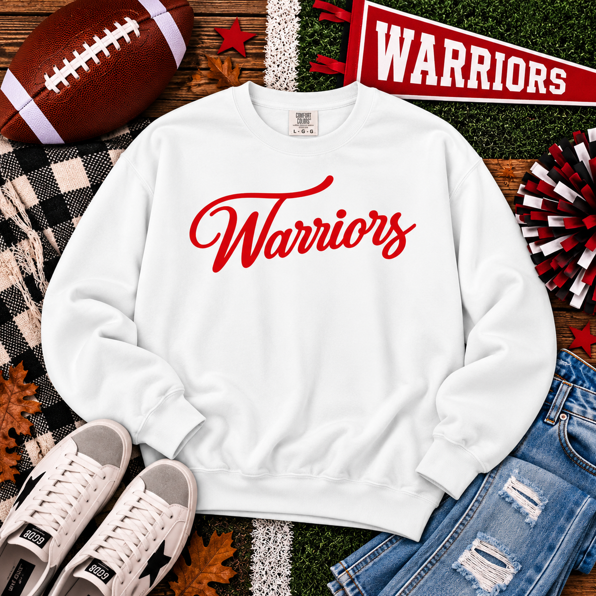 Warriors Script Sweatshirt
