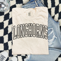 Longhorns Arch Logo T-Shirt — Classic College Style Tee