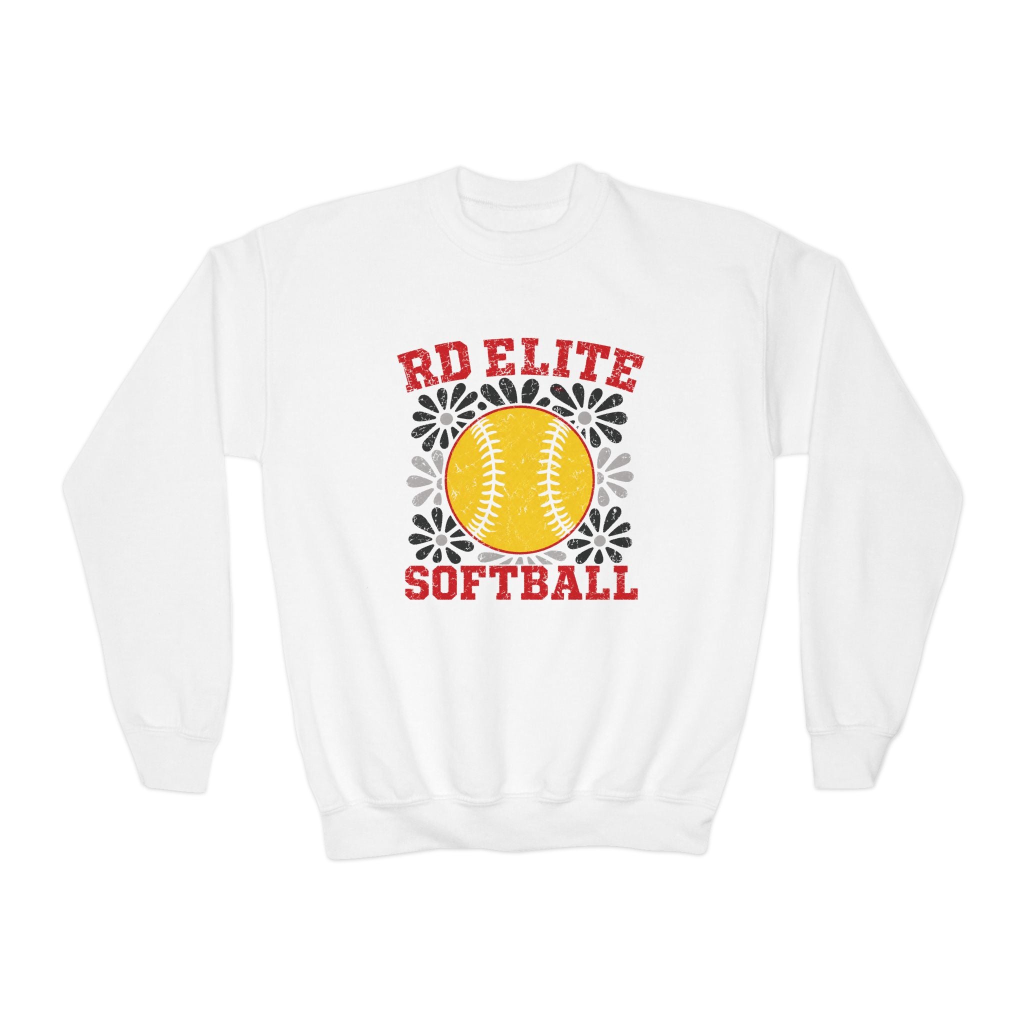 Youth Softball Crewneck Sweatshirt - "RD Elite Softball" Logo