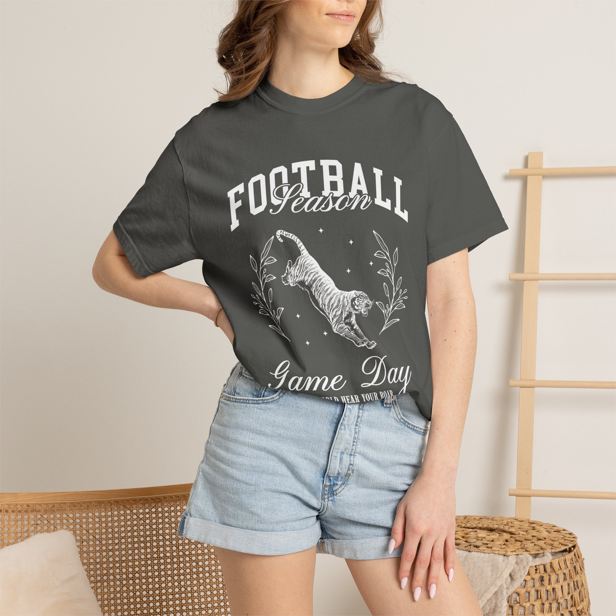 Football Season Game Day T-Shirt — Vintage Tiger Tailgate Tee