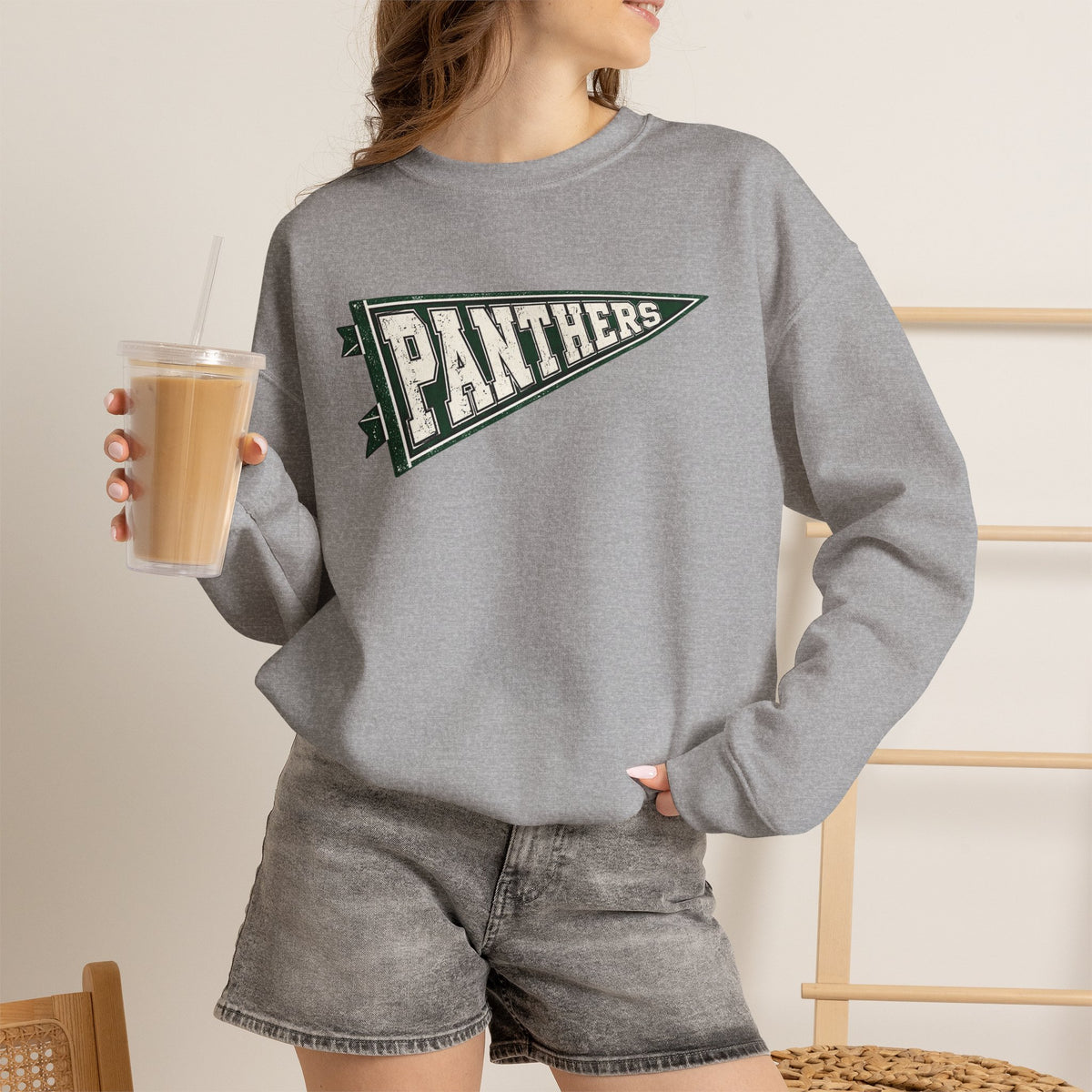 Panthers Pennant Crewneck Sweatshirt