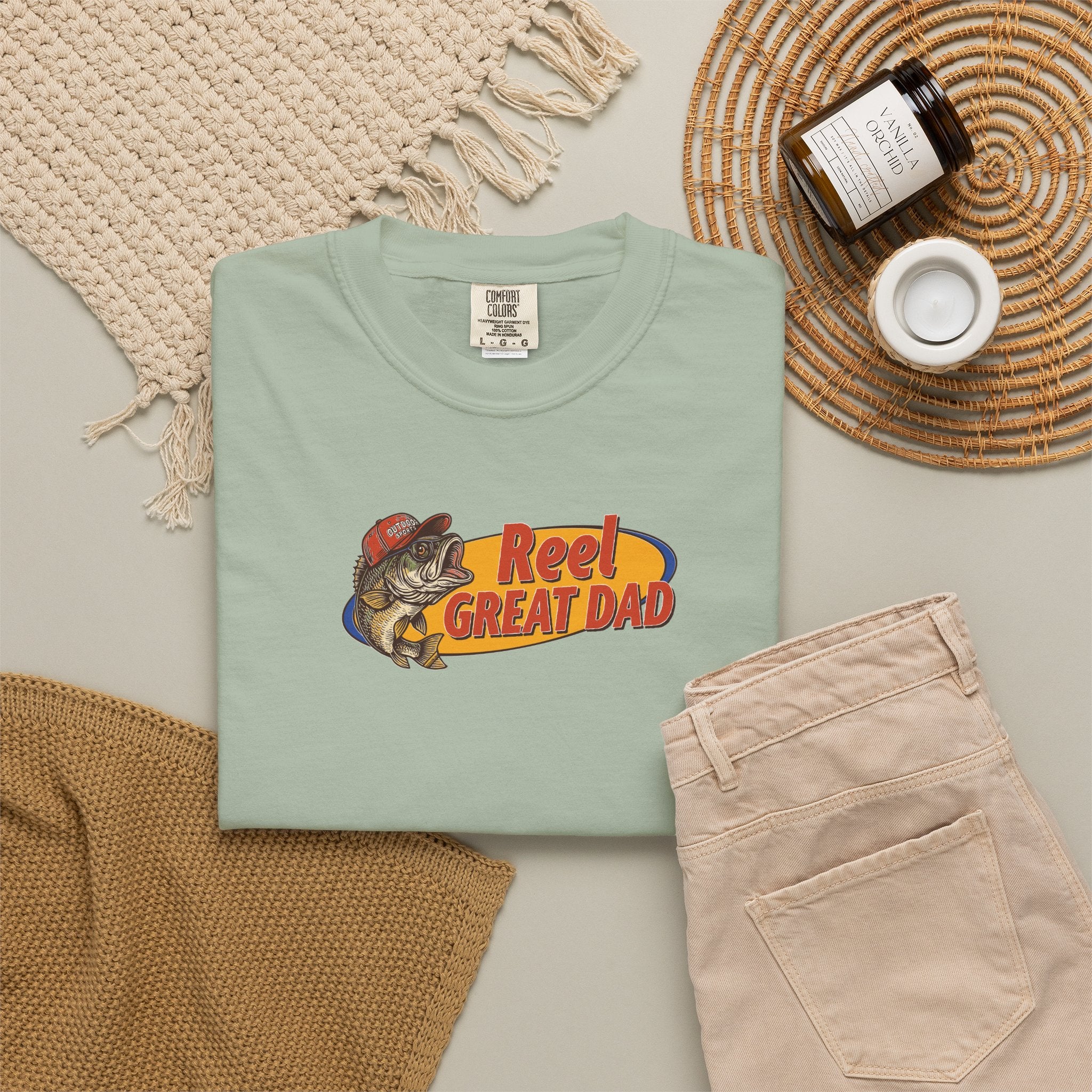 Reel Great Dad T‑Shirt — Fishing Dad Graphic Tee