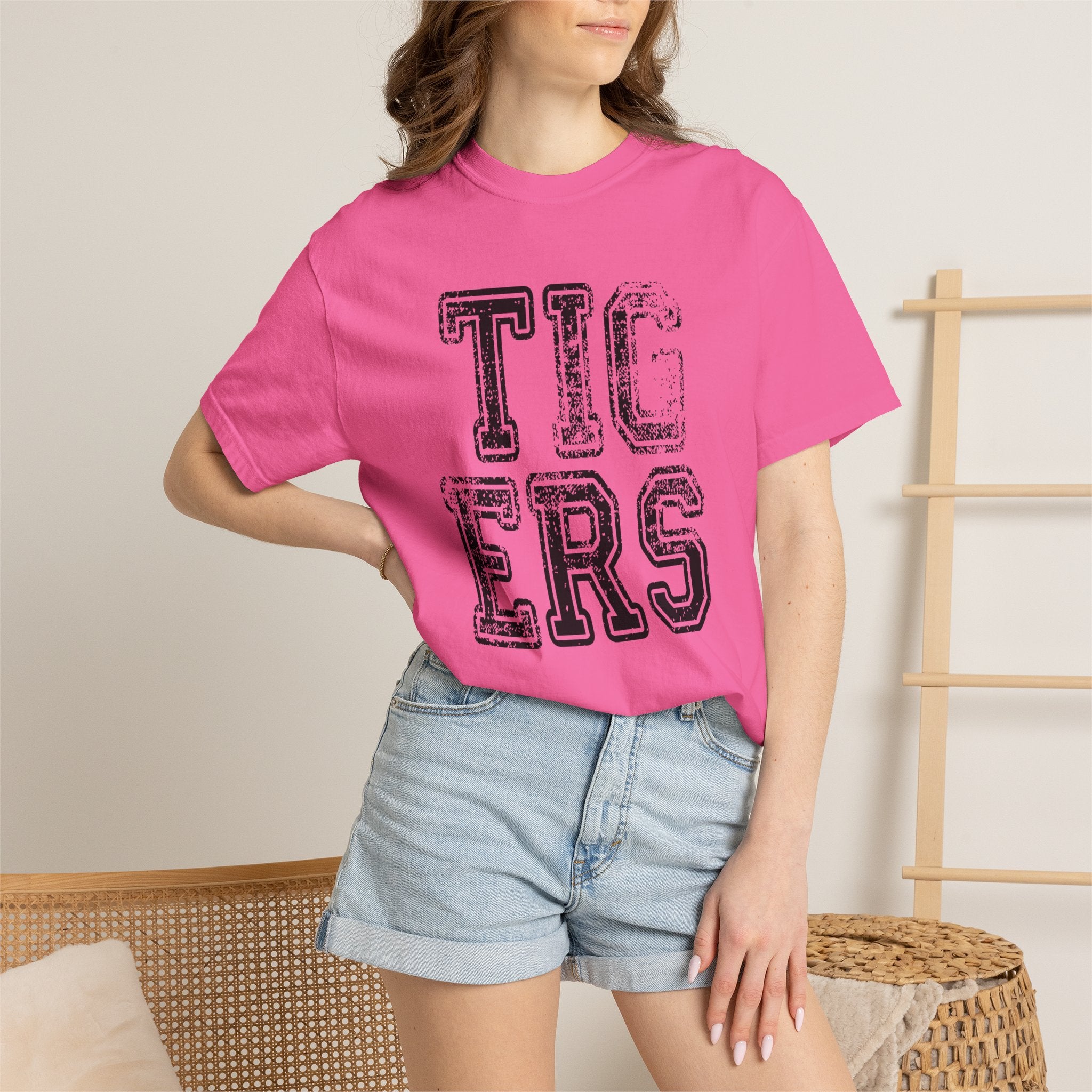 Tigers Vintage Distressed Tee