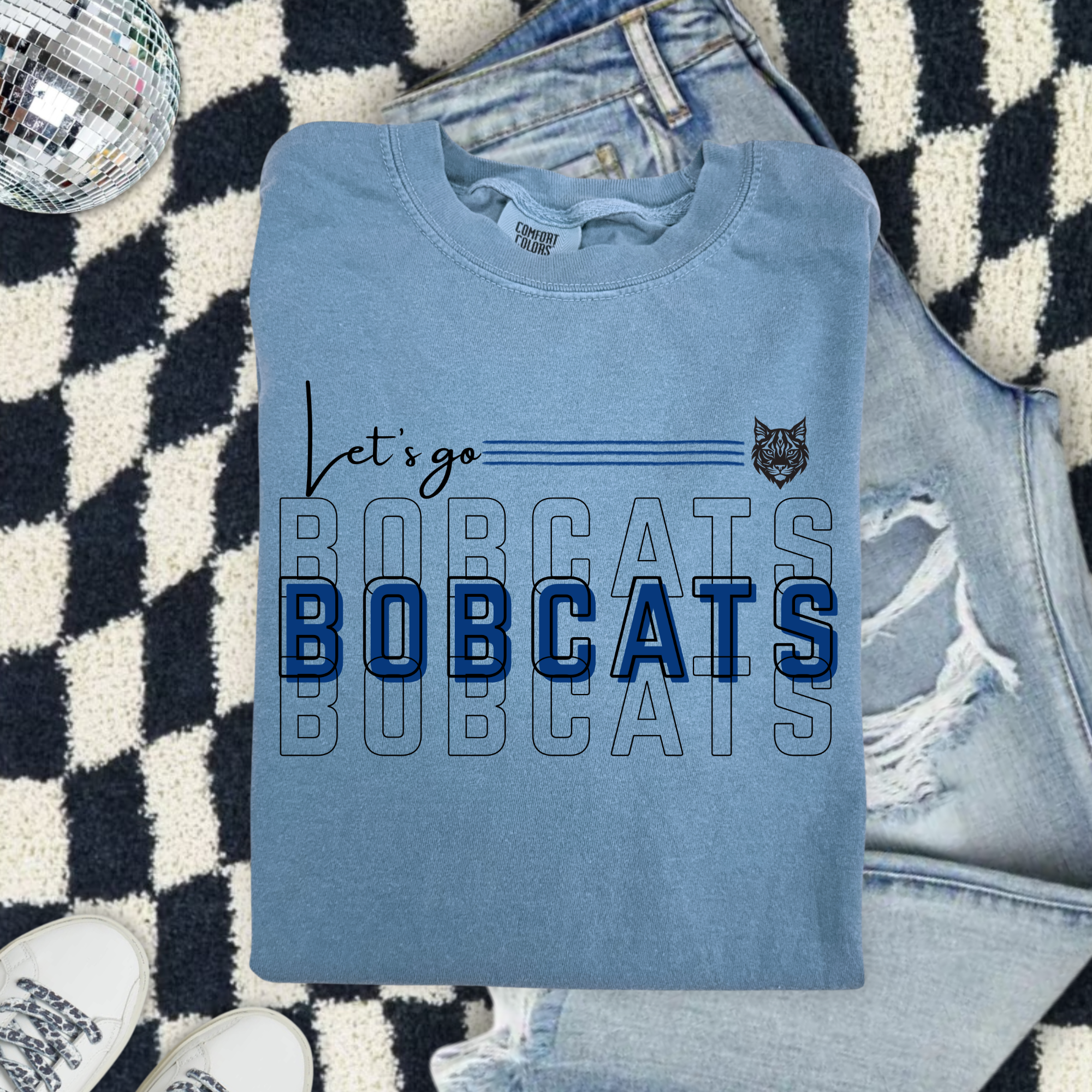Let’s Go BC Bobcats T-Shirt — Vintage Collegiate Bobcats Tee