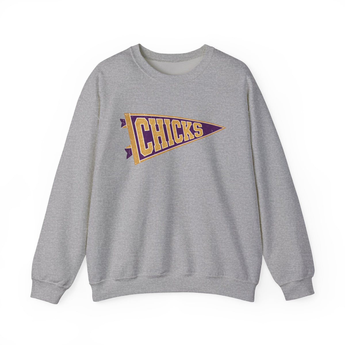 Chicks Vintage Pennant Crewneck Sweatshirt
