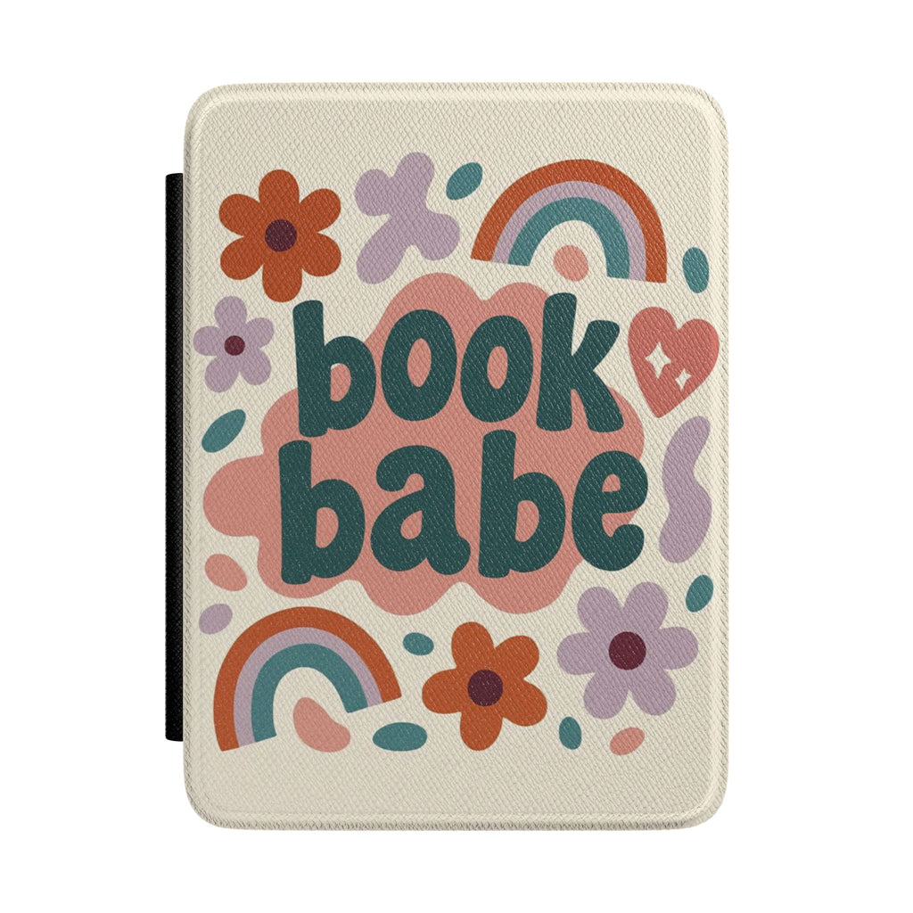 Kindle Case - "Book Babe" Floral Rainbow Reader Cover