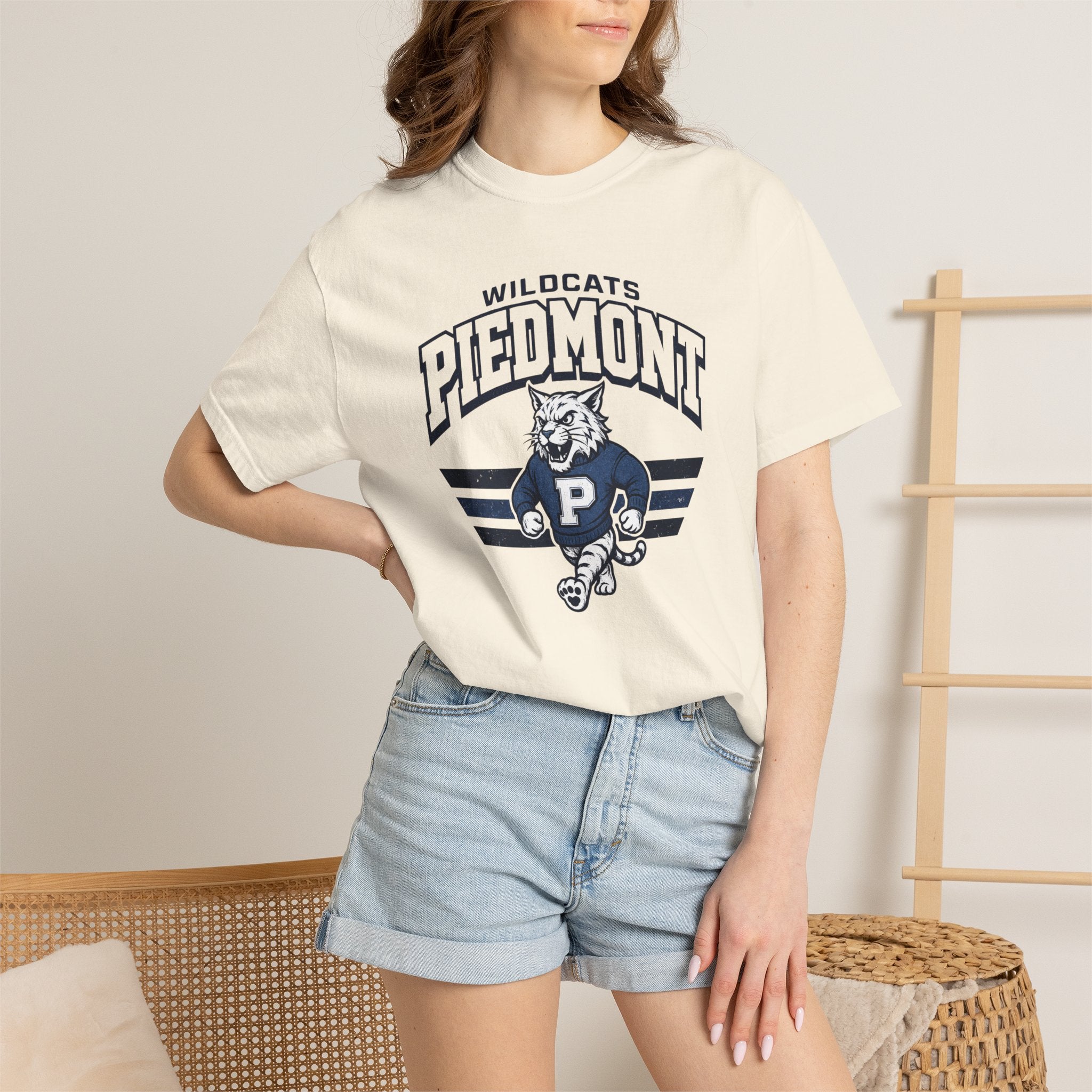 Piedmont Wildcats Vintage Mascot T-Shirt