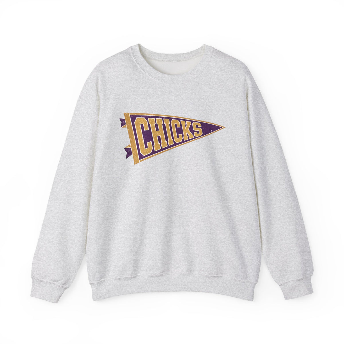 Chicks Vintage Pennant Crewneck Sweatshirt