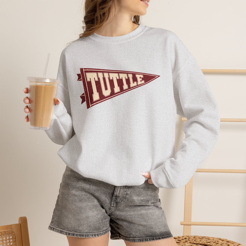 Tuttle Vintage Varsity Pennant Crewneck Sweatshirt