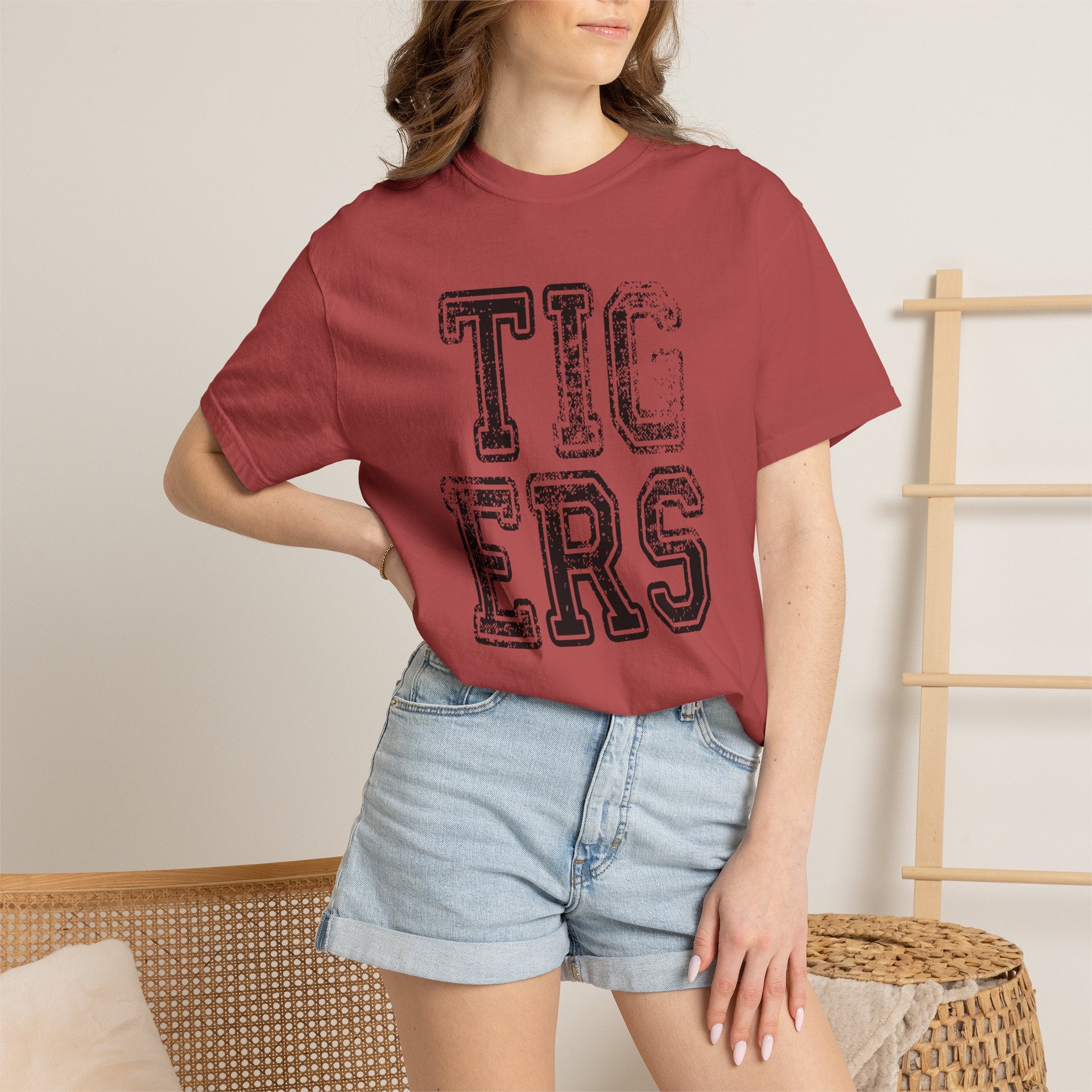 Tigers Vintage Distressed Tee