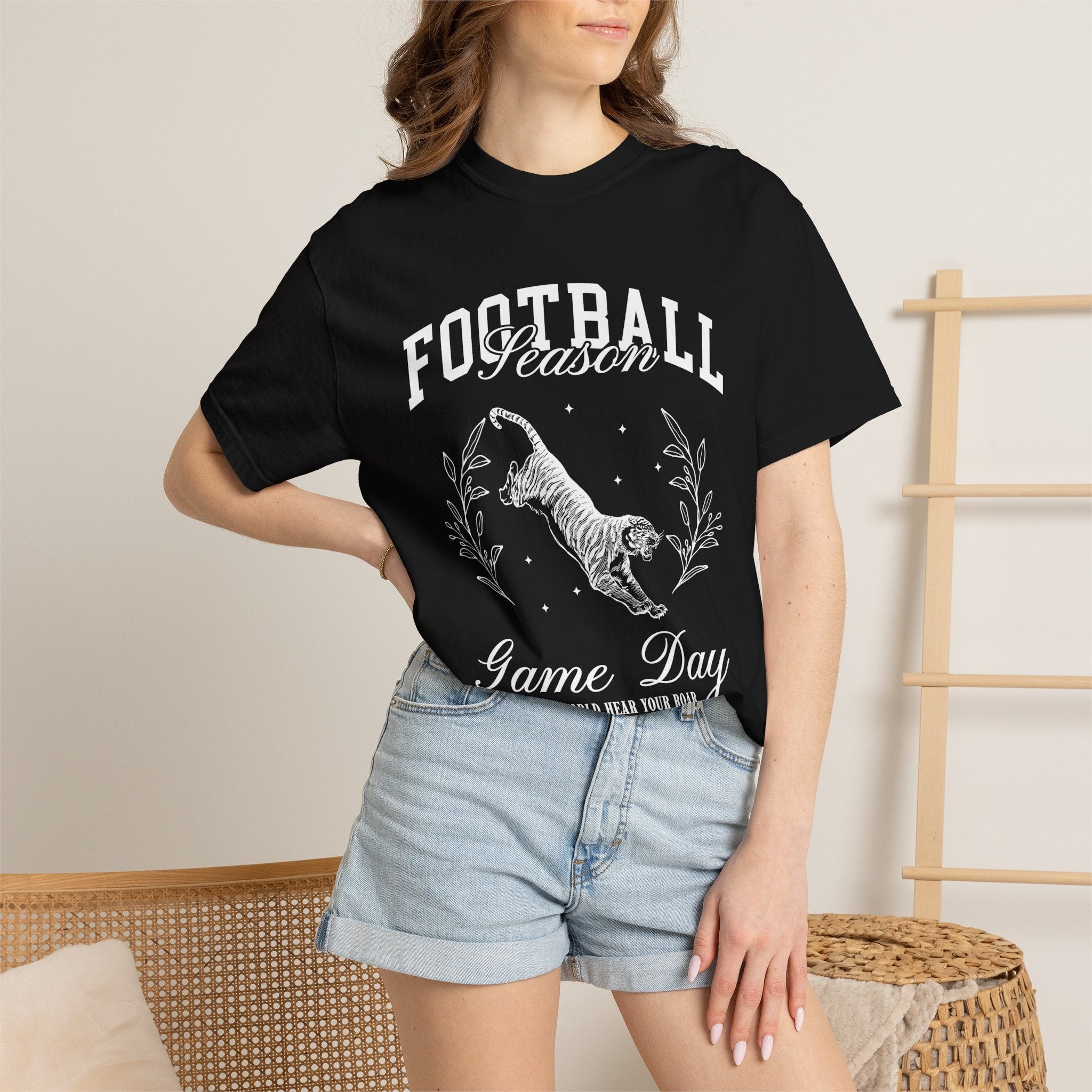 Football Season Game Day T-Shirt — Vintage Tiger Tailgate Tee