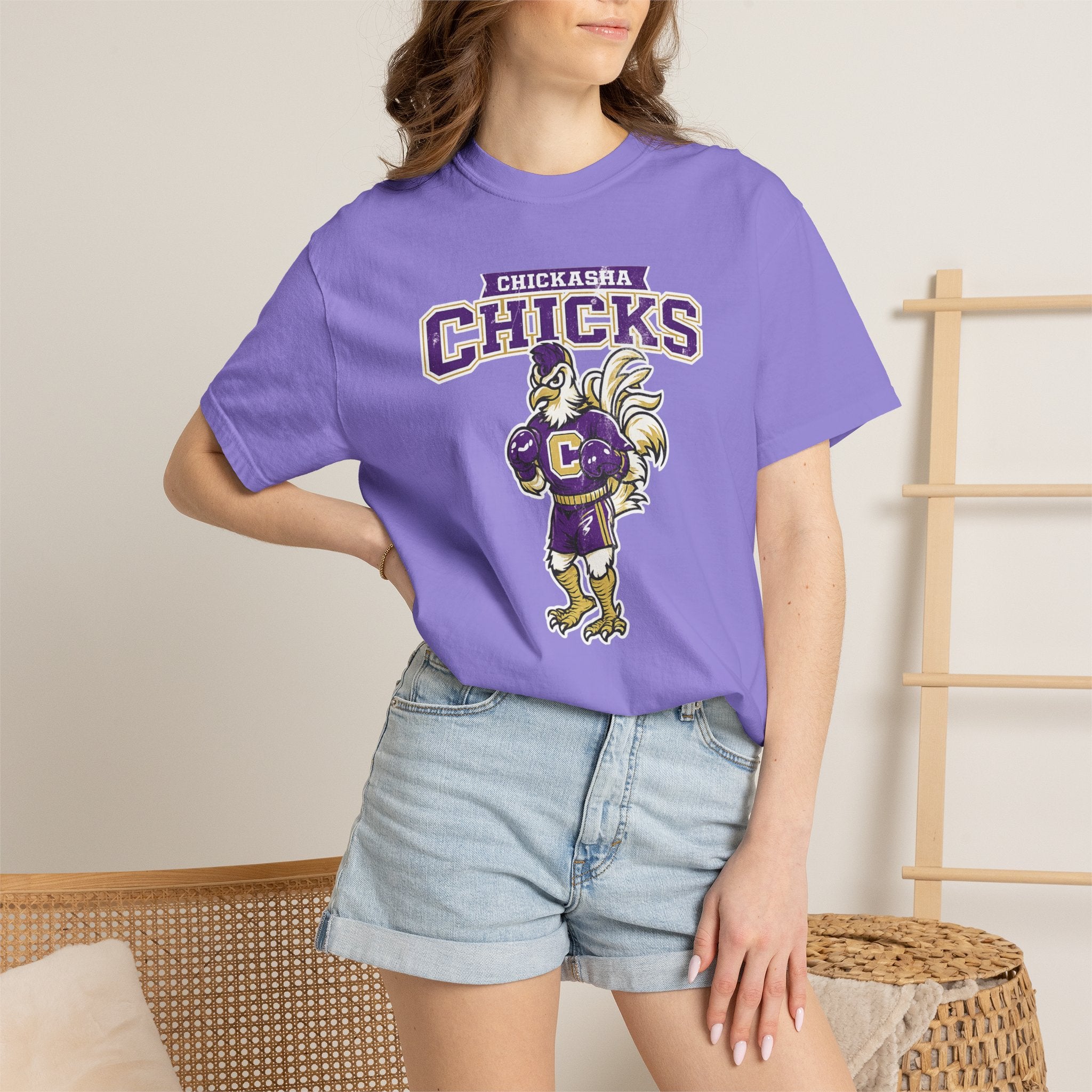 Chickasha Chicks Mascot T-Shirt — Vintage School Spirit Tee