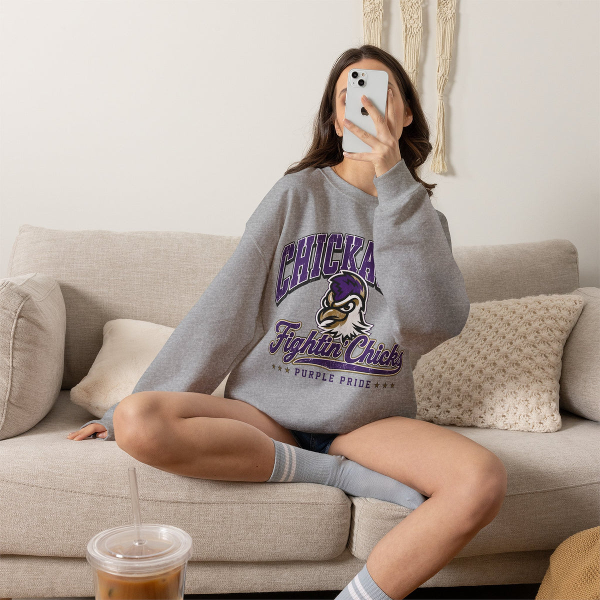 Chickasha Fightin' Chicks Crewneck Sweatshirt