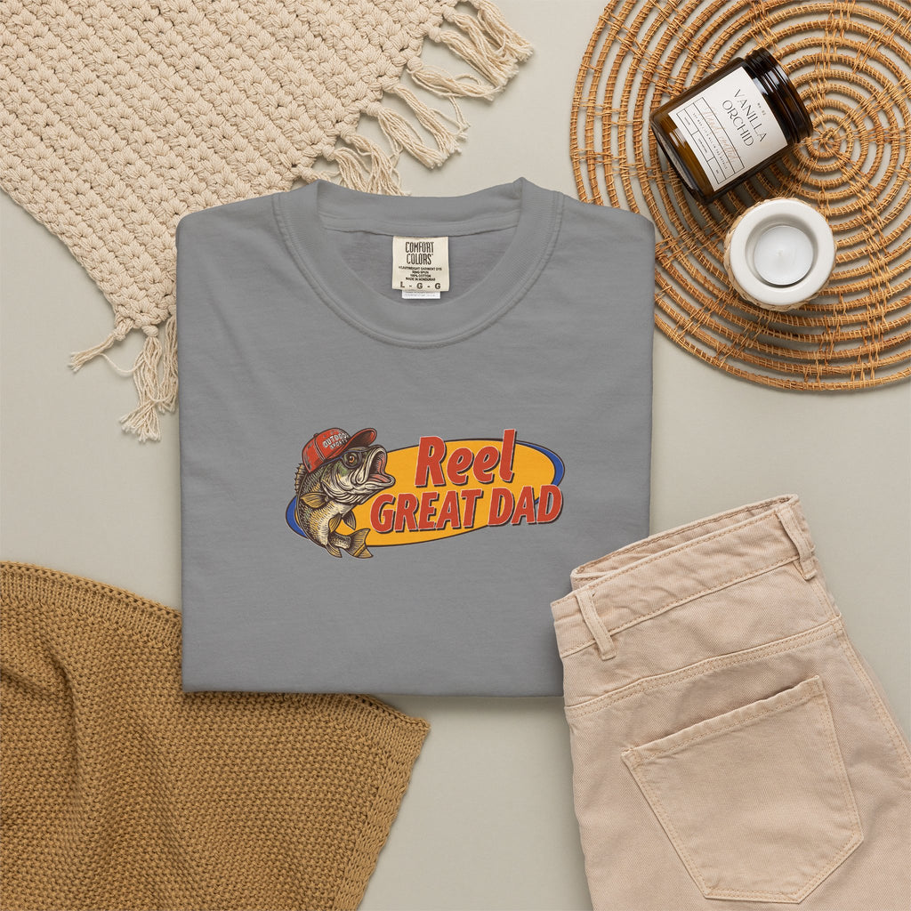 Reel Great Dad T‑Shirt — Fishing Dad Graphic Tee