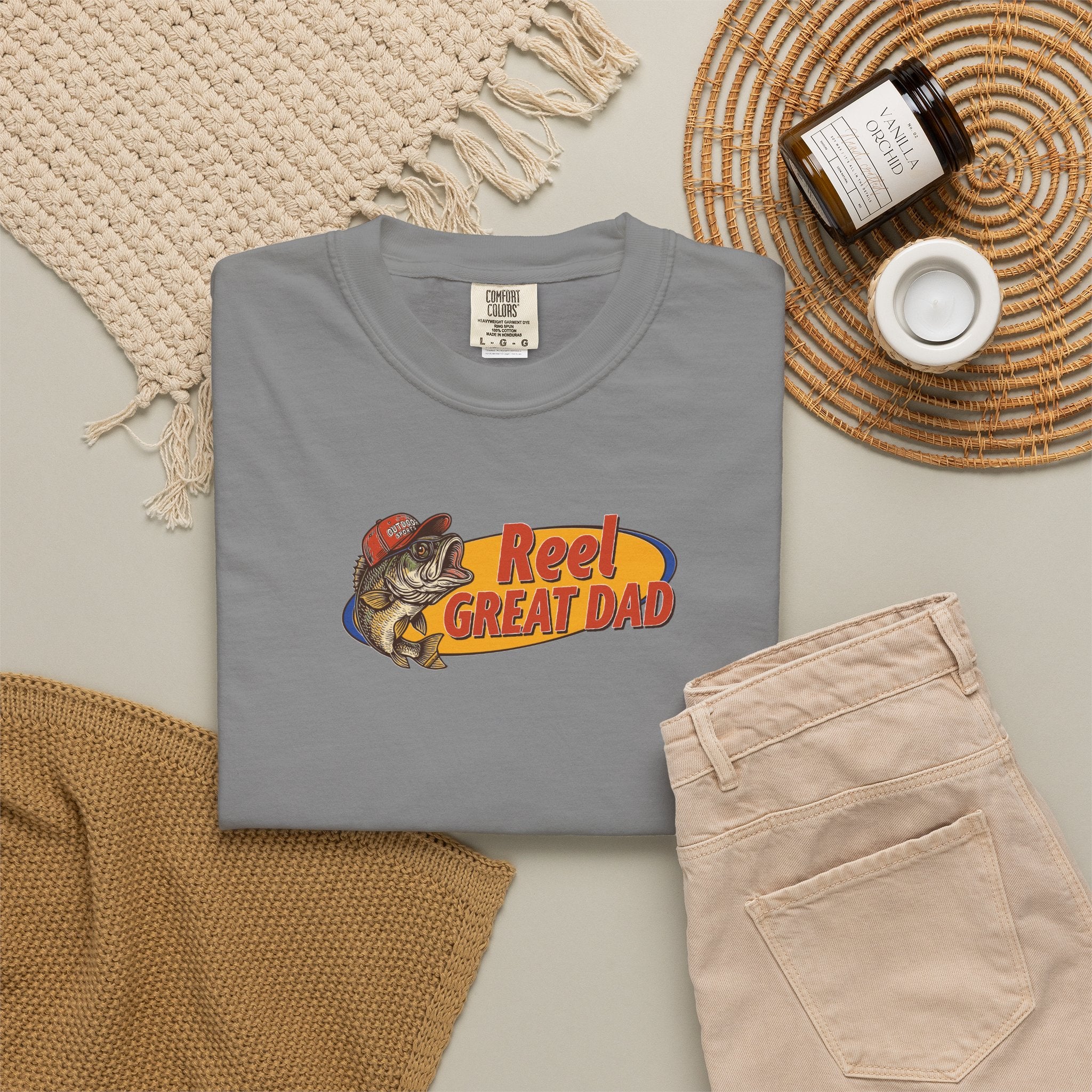 Reel Great Dad T‑Shirt — Fishing Dad Graphic Tee