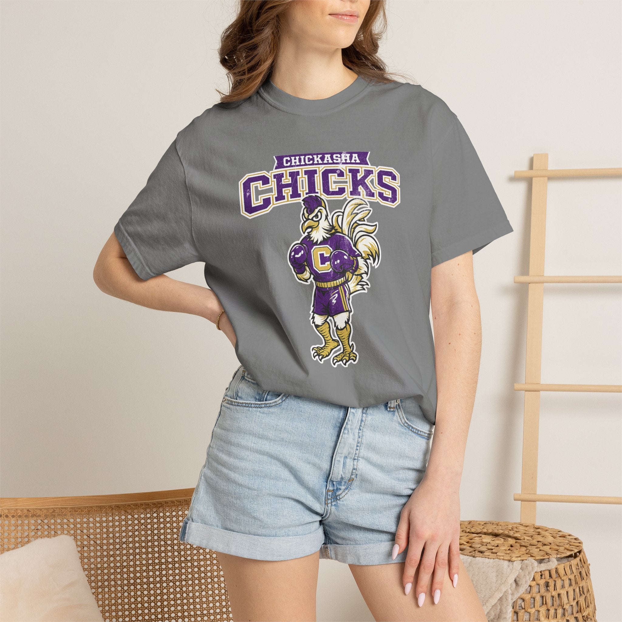 Chickasha Chicks Mascot T-Shirt — Vintage School Spirit Tee