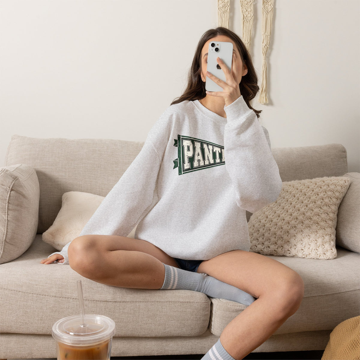 Panthers Pennant Crewneck Sweatshirt