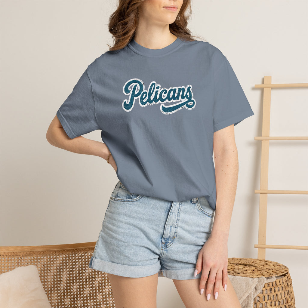 Pelicans Script CC Regular Length Tee