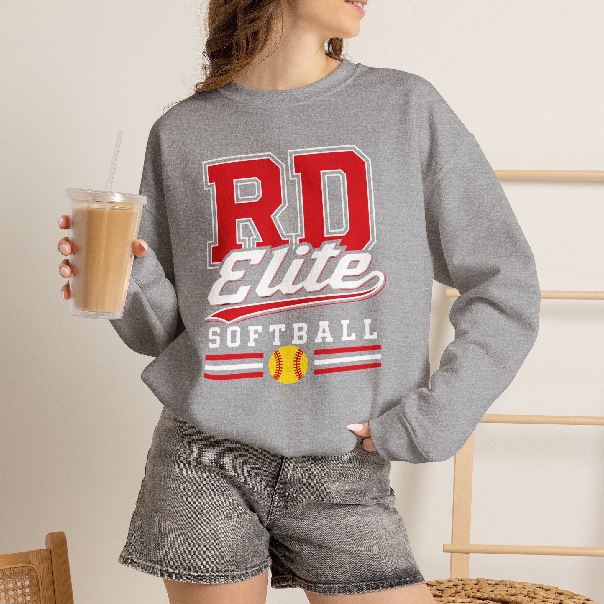 RD Elite Softball Adult Crewneck Sweatshirt
