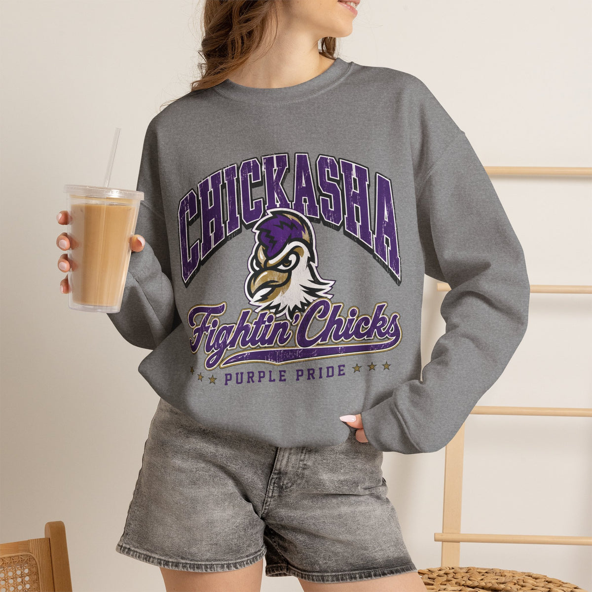 Chickasha Fightin' Chicks Crewneck Sweatshirt