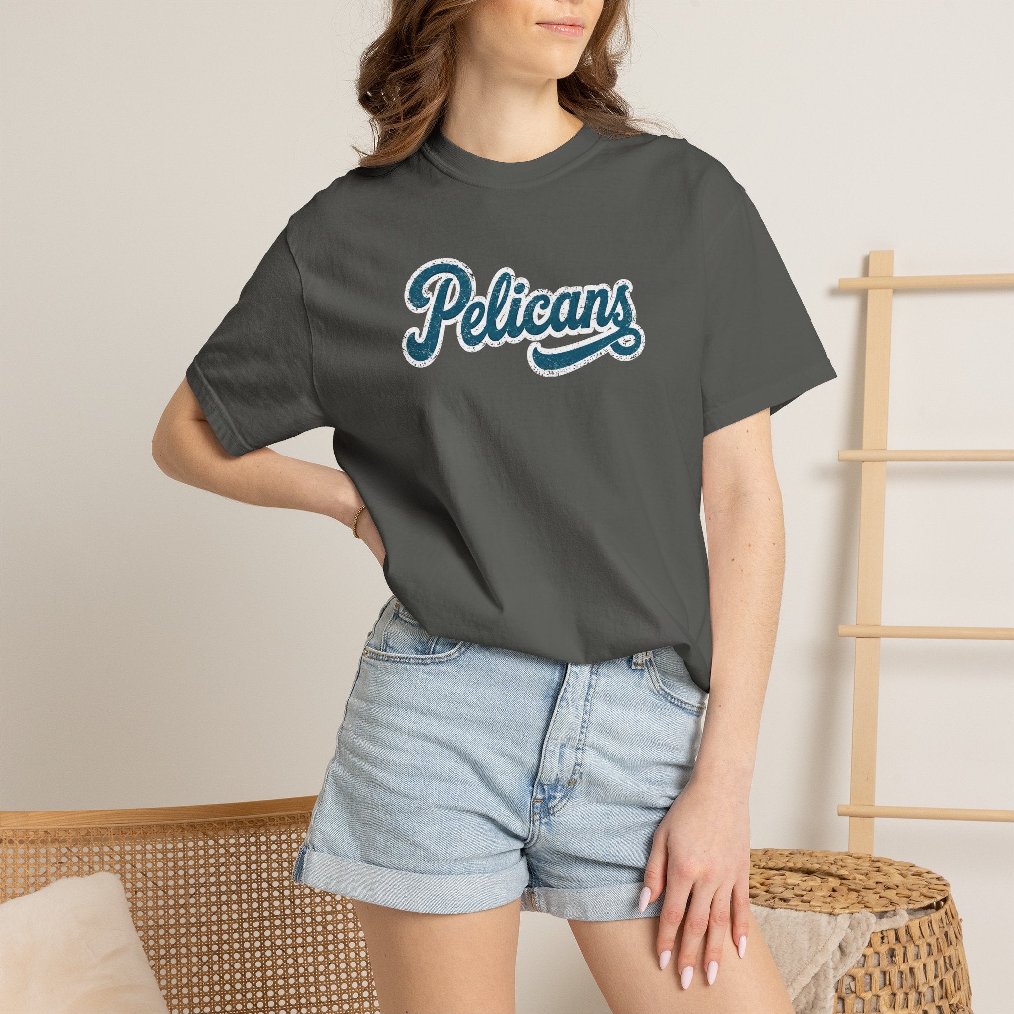 Pelicans Script CC Regular Length Tee