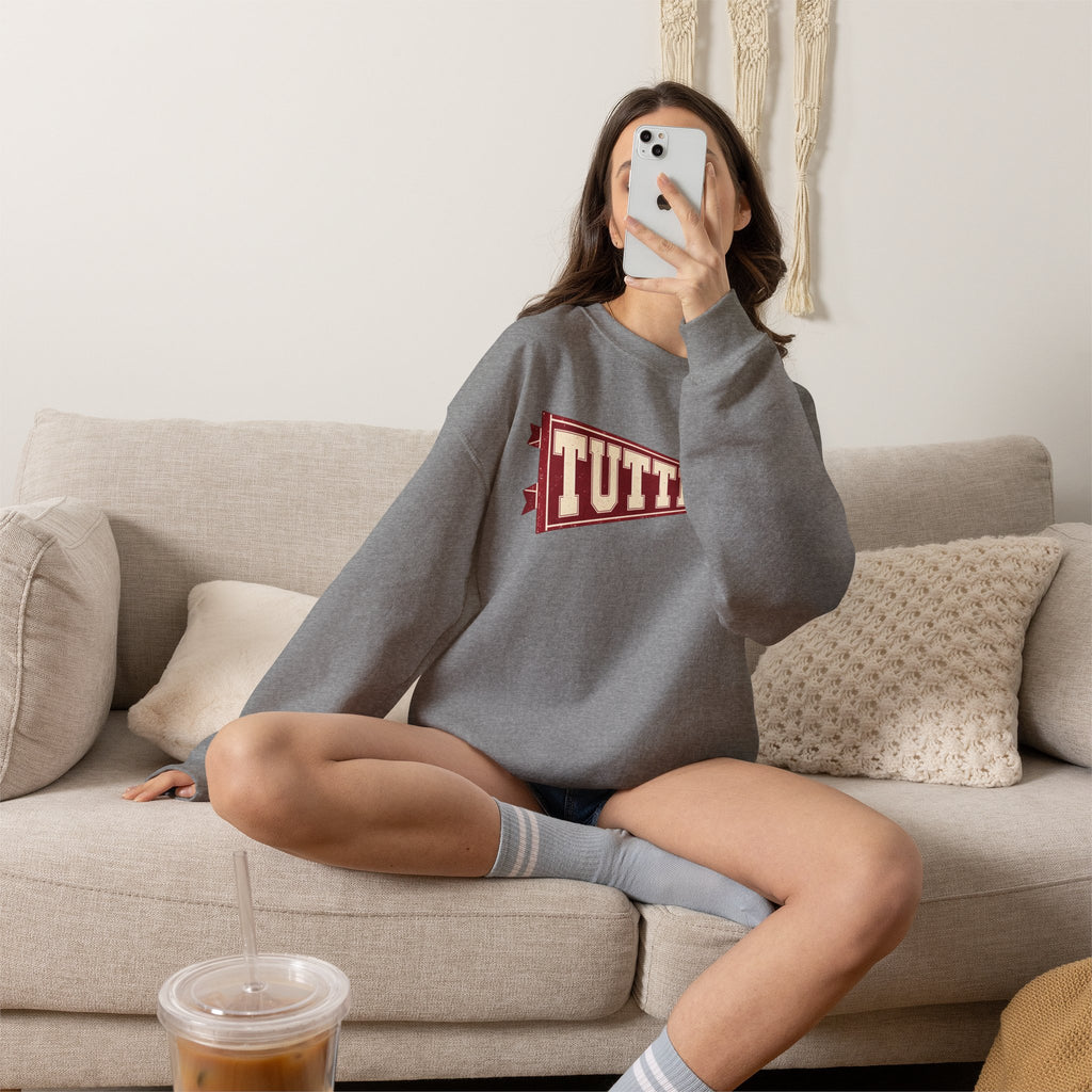 Tuttle Vintage Varsity Pennant Crewneck Sweatshirt