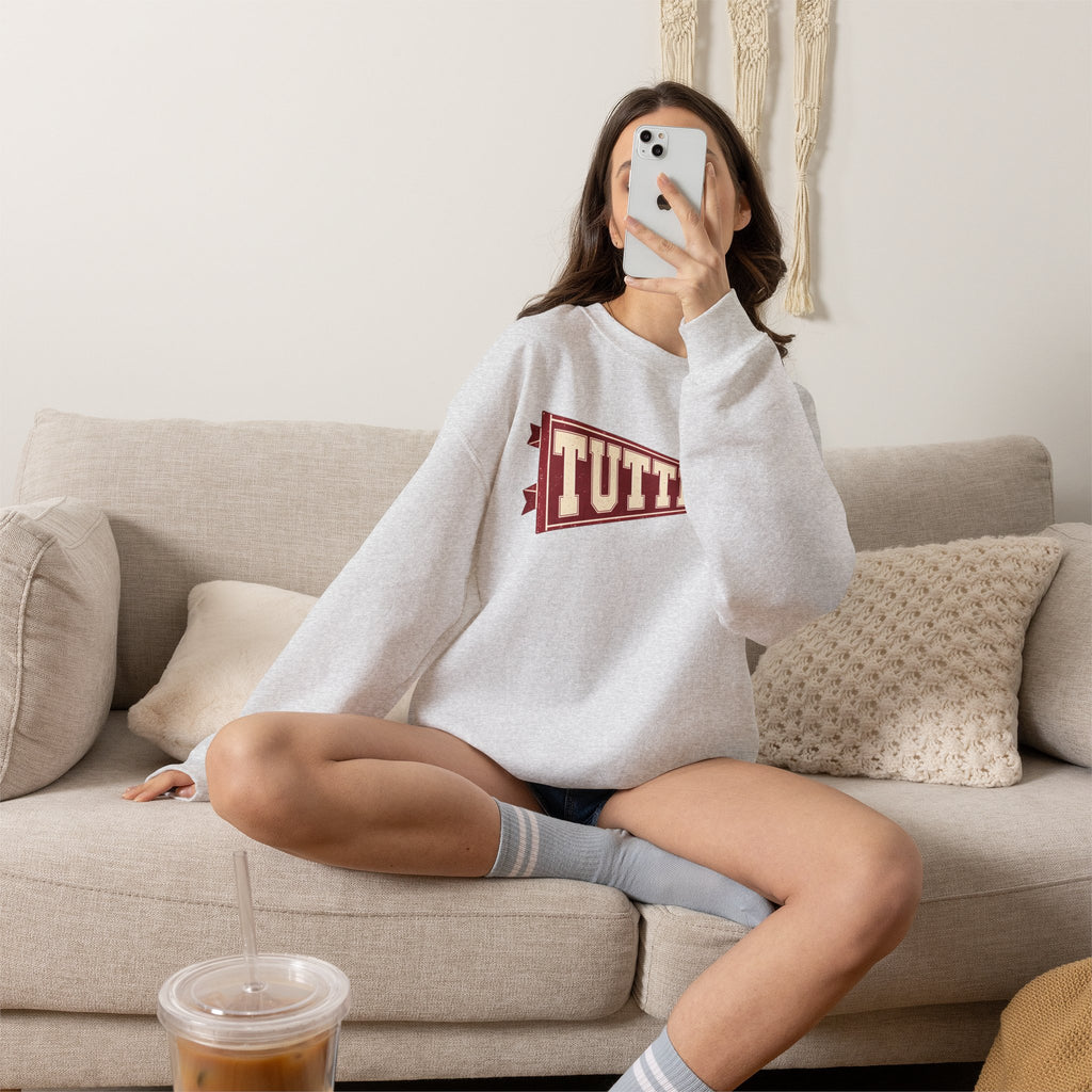Tuttle Vintage Varsity Pennant Crewneck Sweatshirt