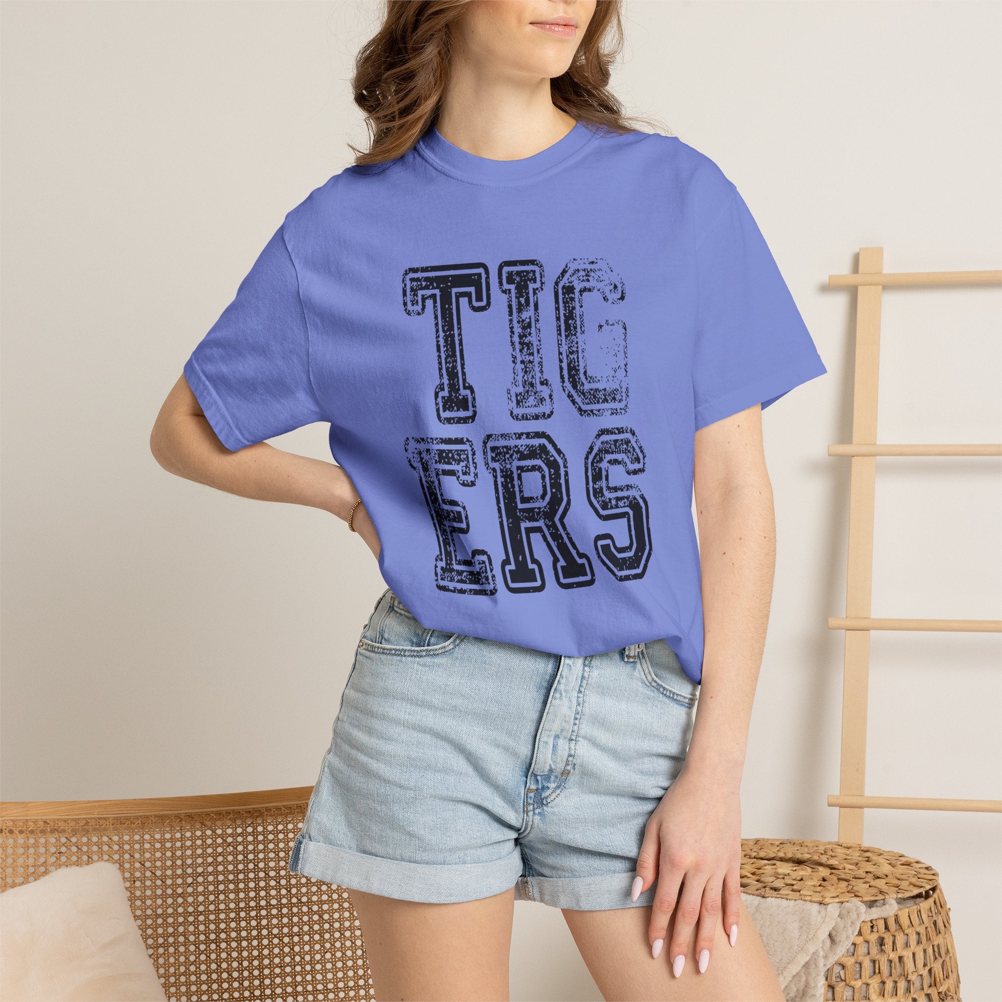 Tigers Vintage Distressed Tee