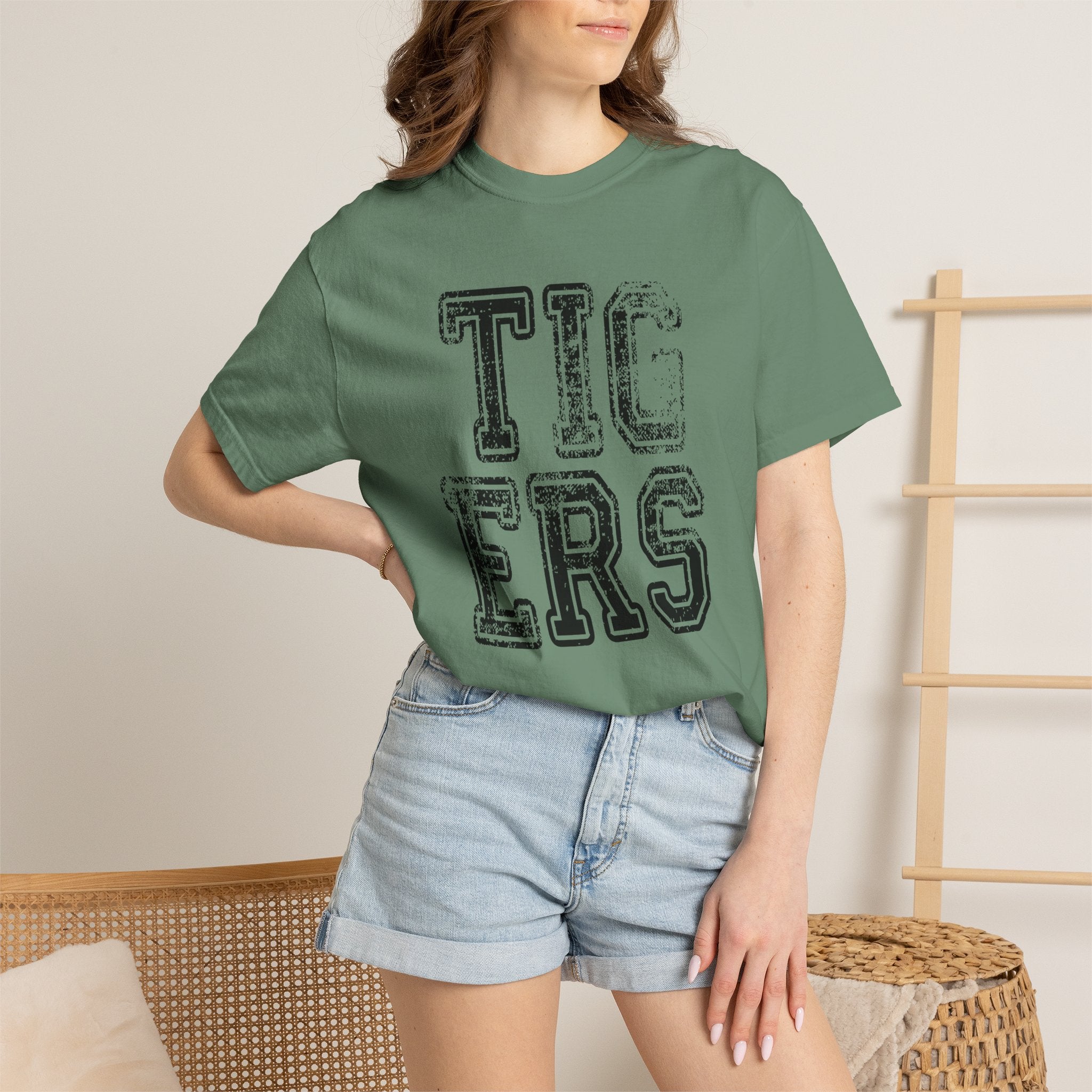Tigers Vintage Distressed Tee