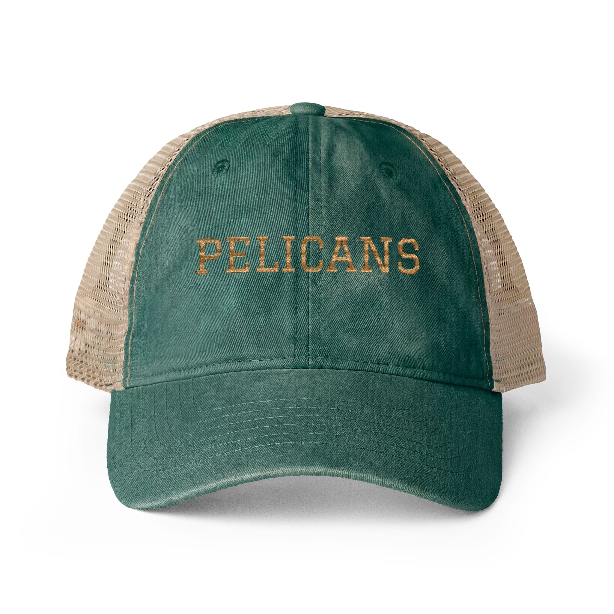 Pelicans Women's Embroidered Washed Mesh-Back Cap