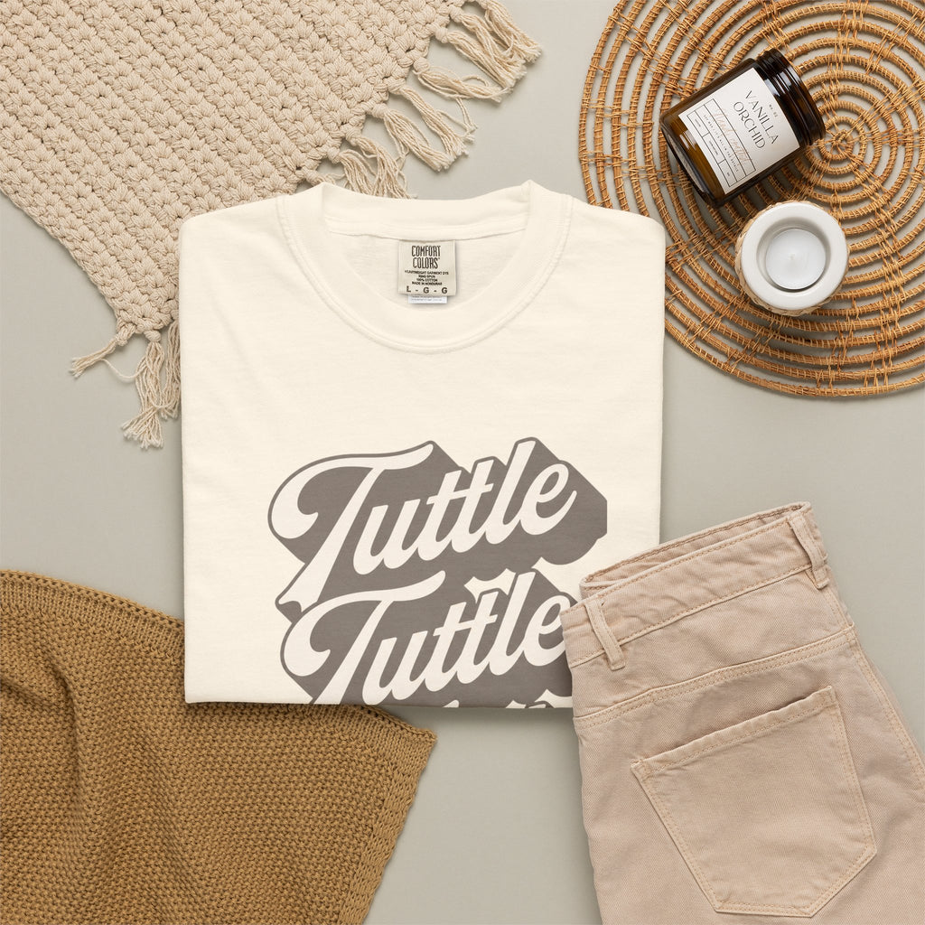 T-Shirt — Retro Script "Tuttle Tuttle Tuttle" Graphic Tee