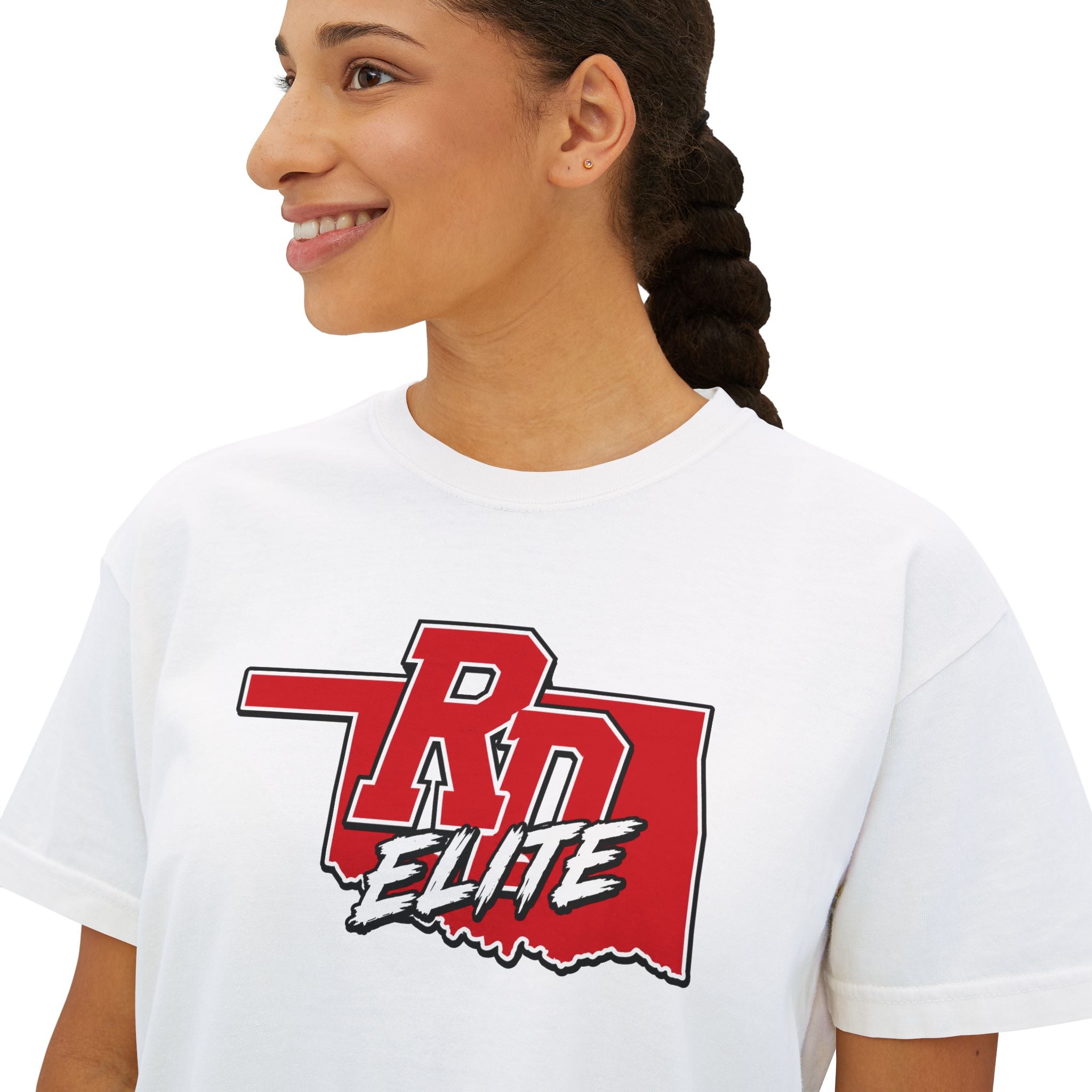 RD Elite Oklahoma Outline Women's Boxy Tee