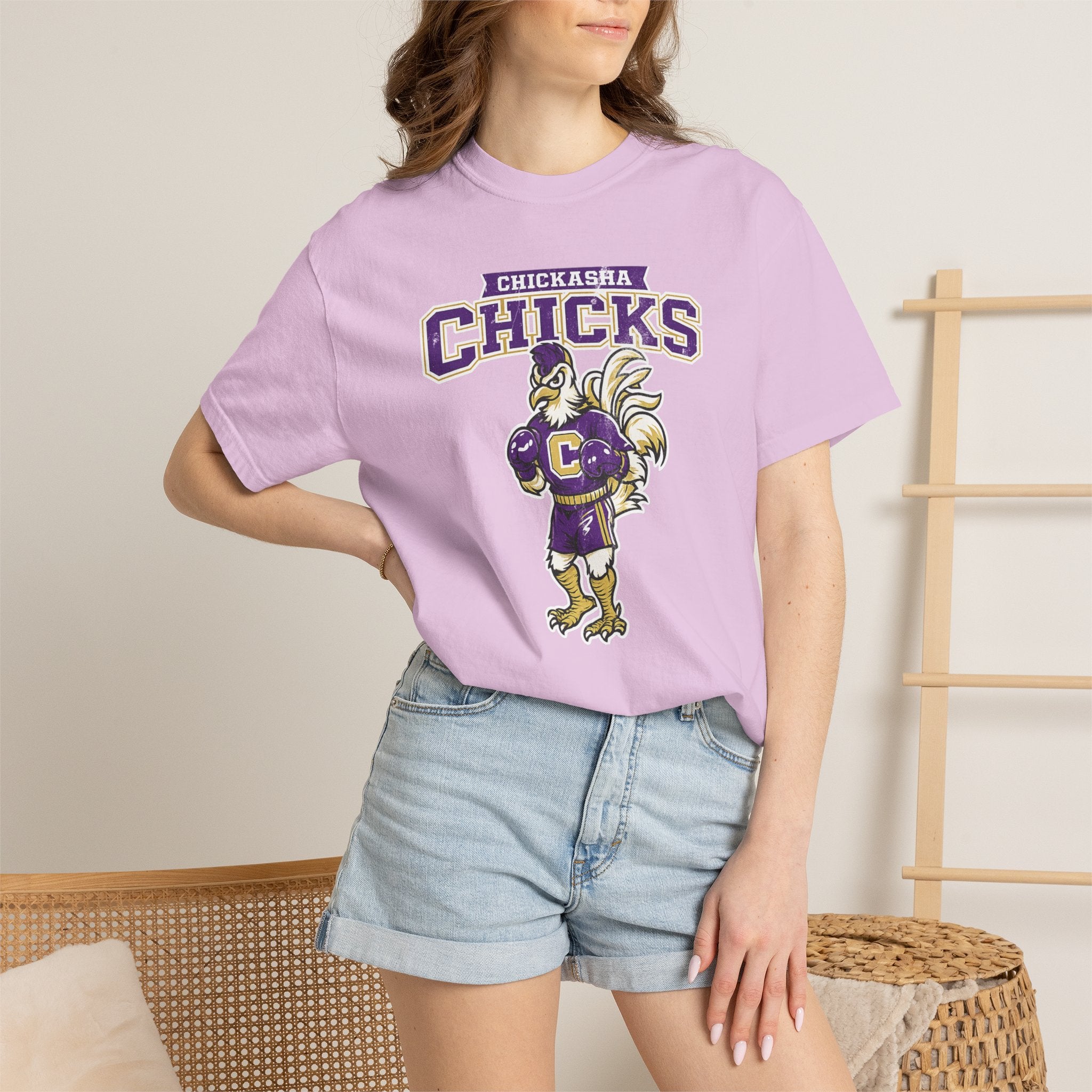 Chickasha Chicks Mascot T-Shirt — Vintage School Spirit Tee