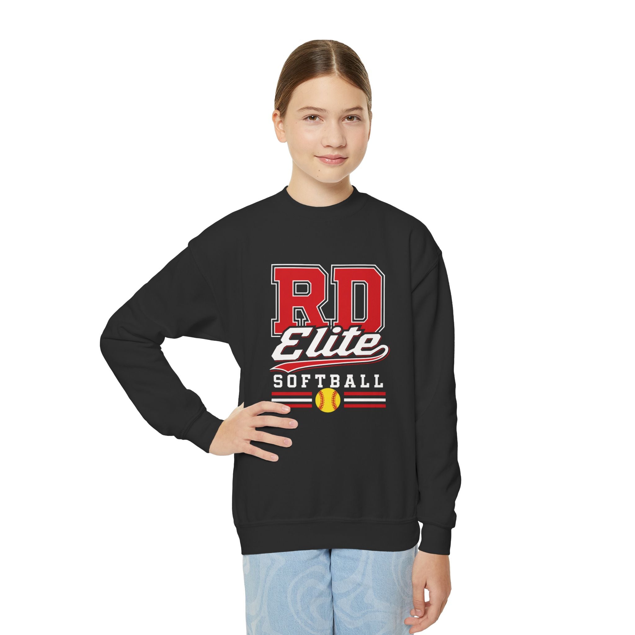 Youth Crewneck Sweatshirt - RD Elite Softball Team Pullover