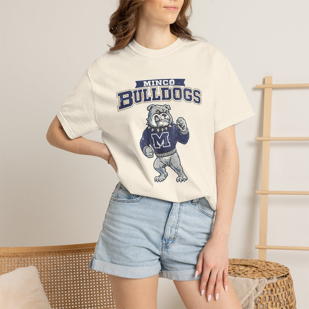 Bulldogs Mascot T-Shirt — Minco School Spirit Tee